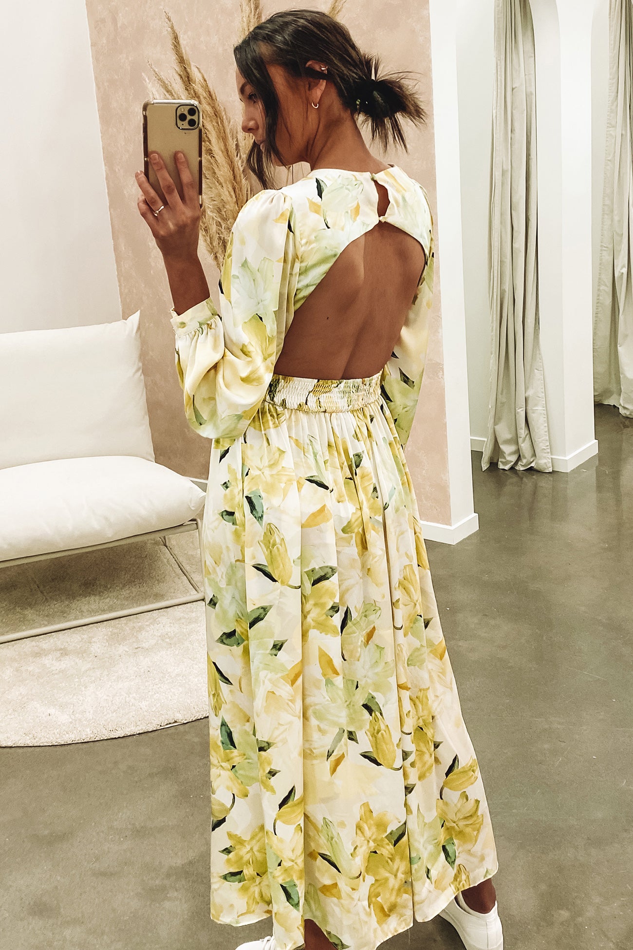 Amari Midi Dress Yellow