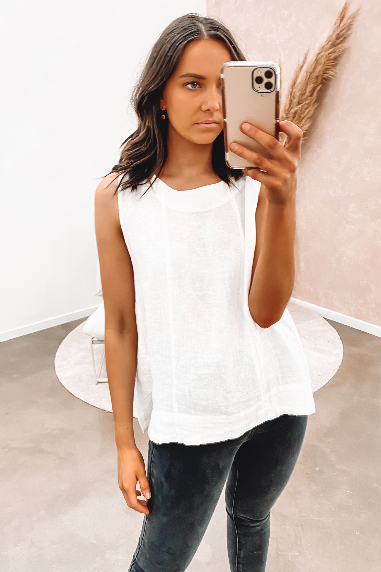 Anna Top White