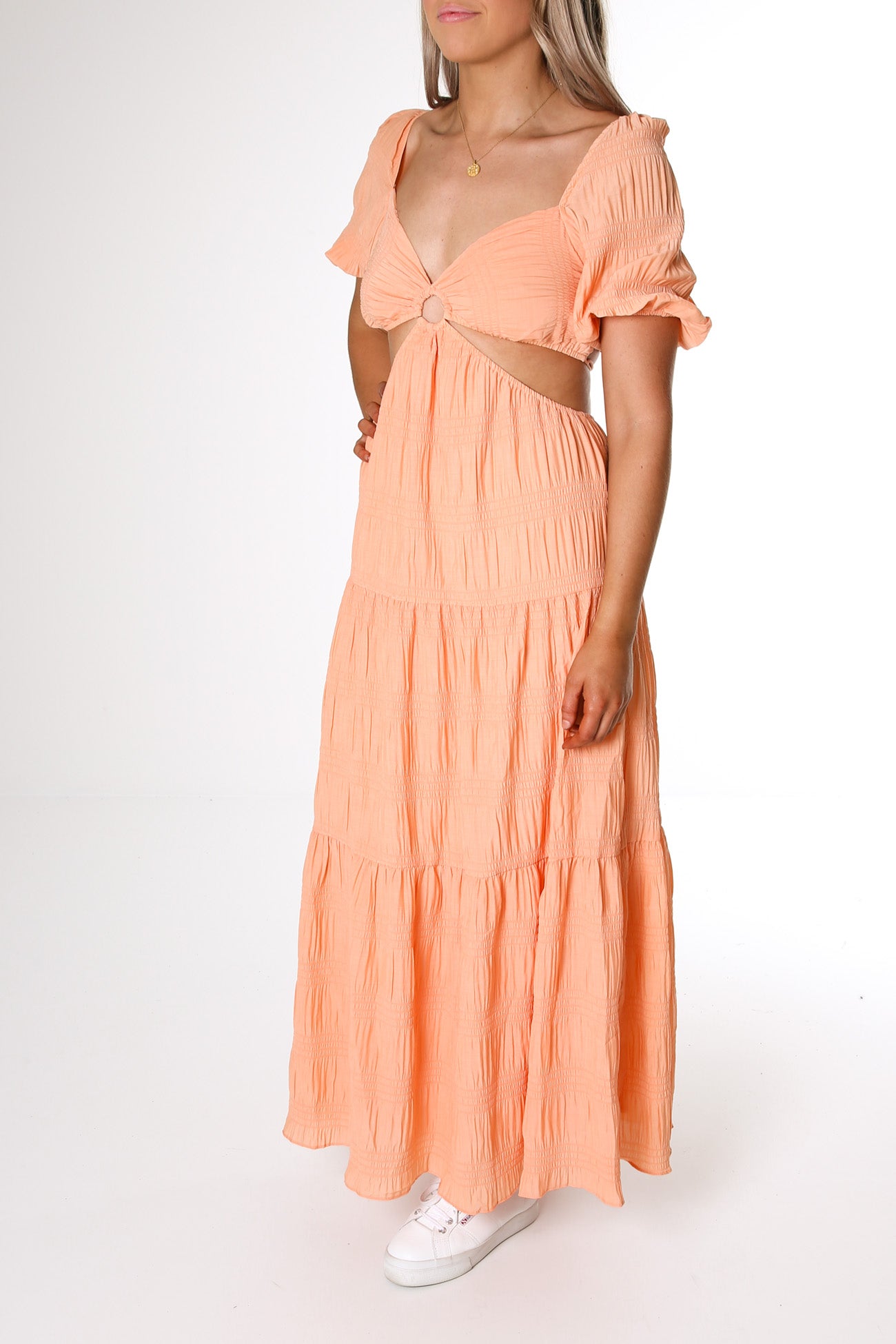 April Midi Dress Orange