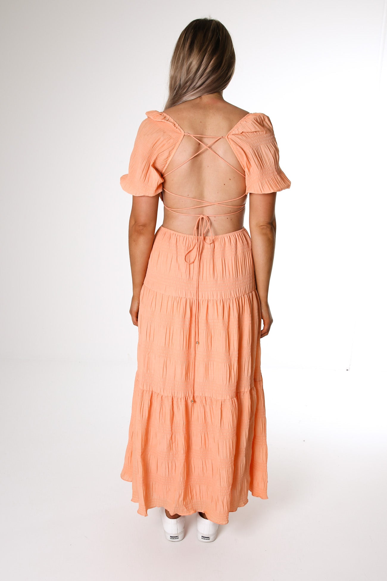 April Midi Dress Orange