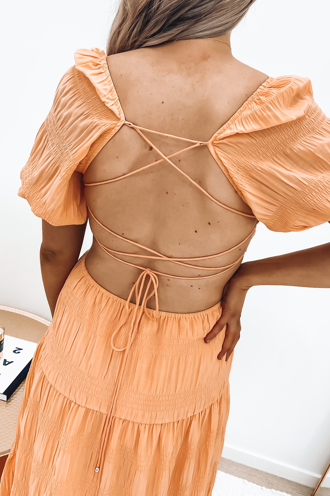 April Midi Dress Orange