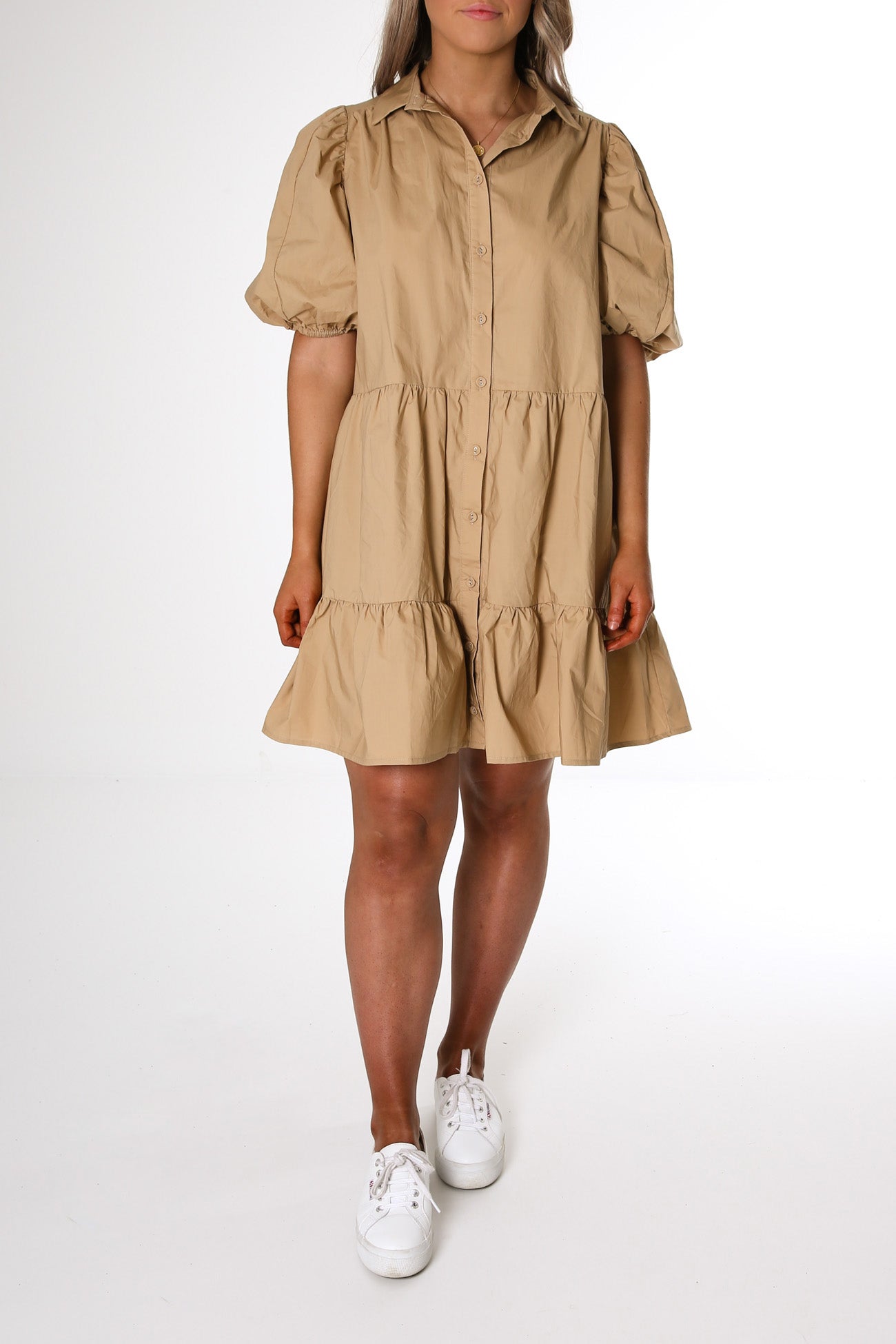 Atticus Mini Dress Tan