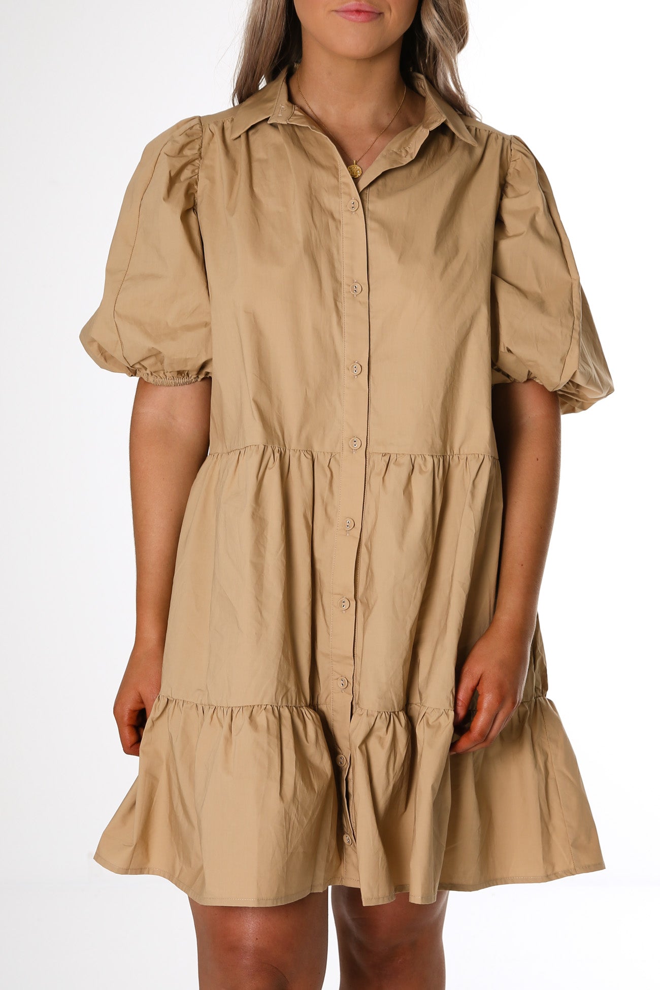 Atticus Mini Dress Tan