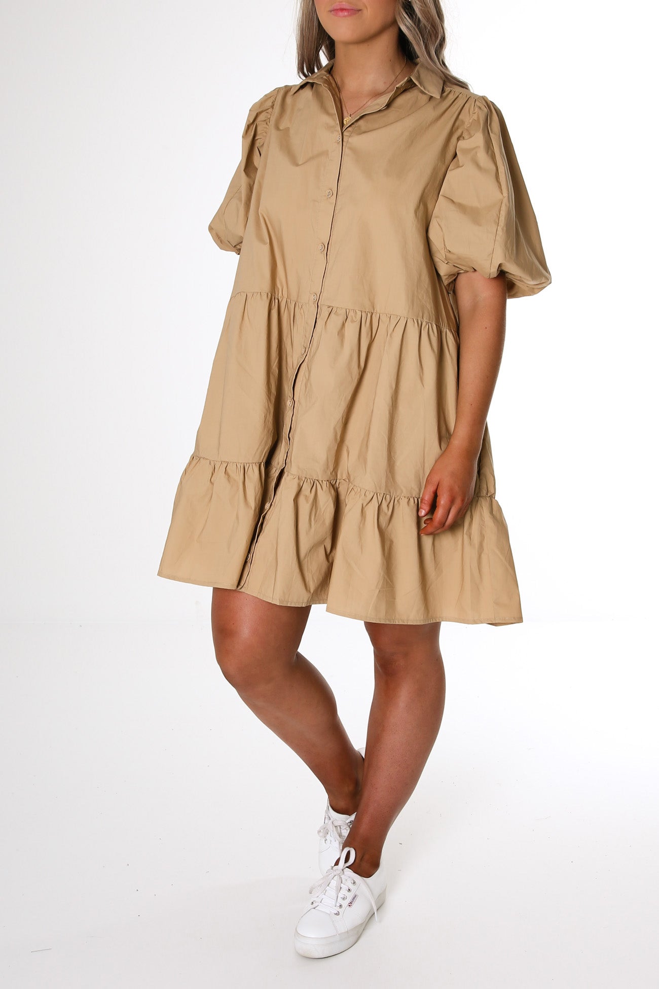 Atticus Mini Dress Tan