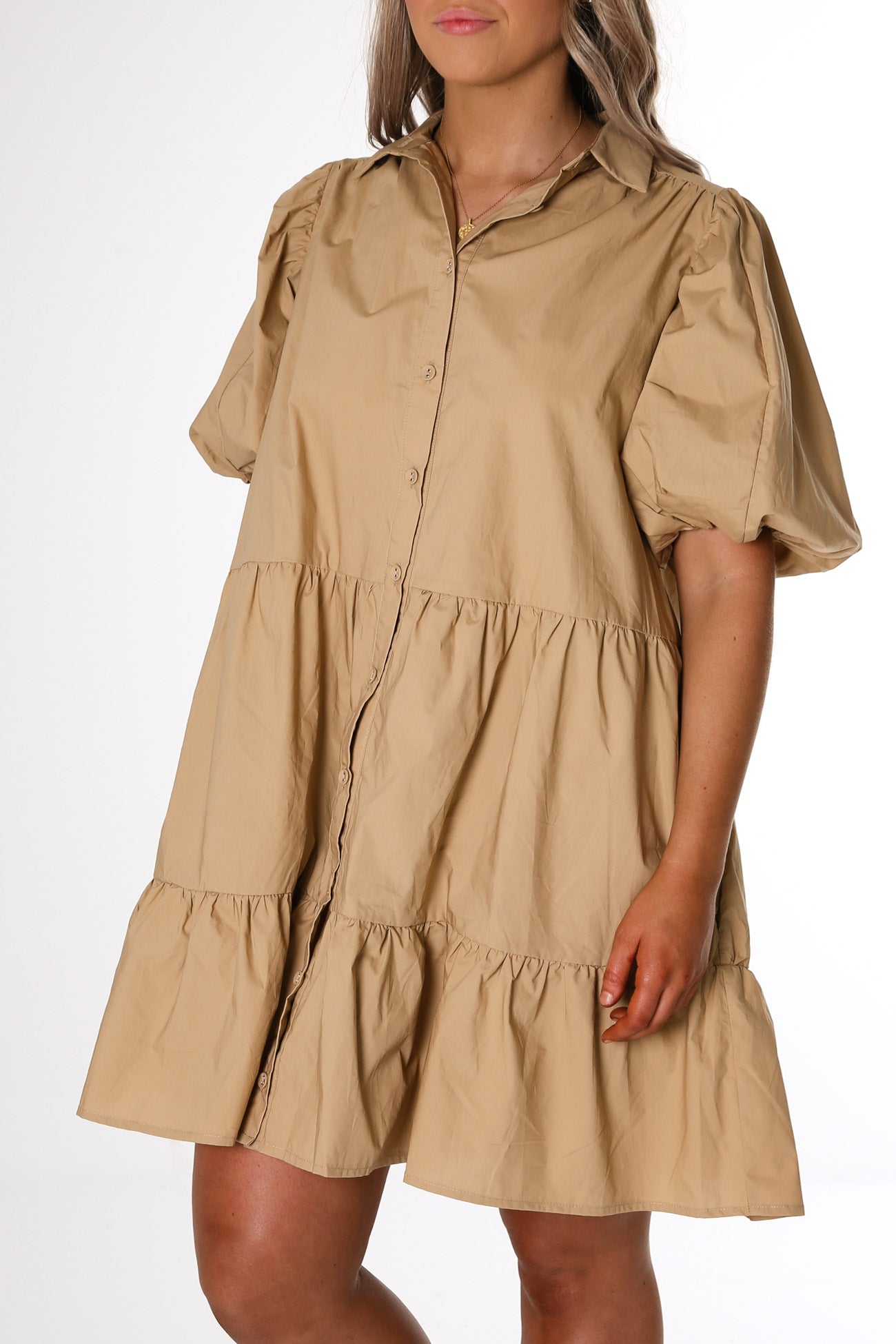 Atticus Mini Dress Tan