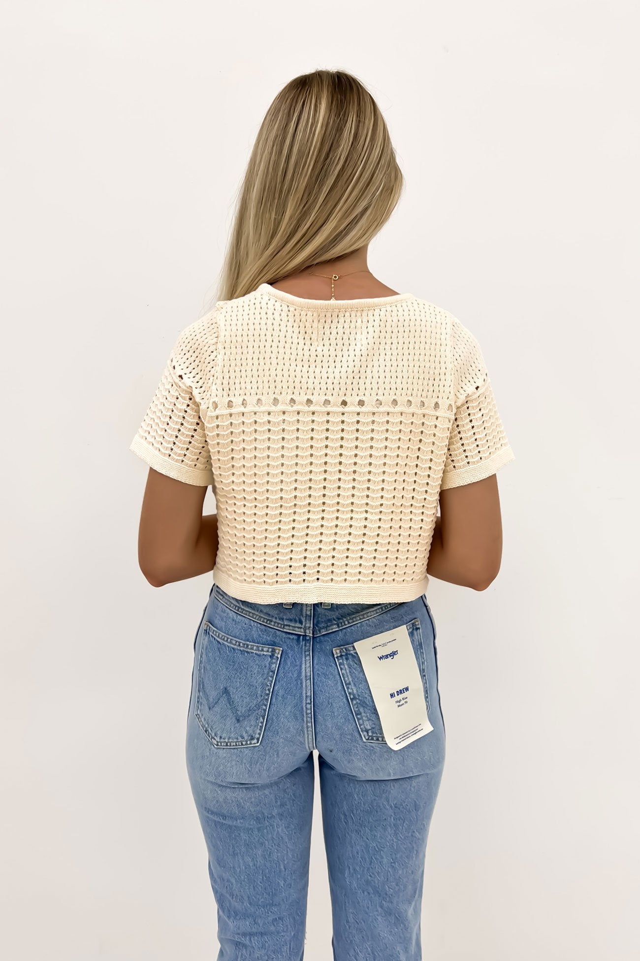 Baylor Crochet Top Cream