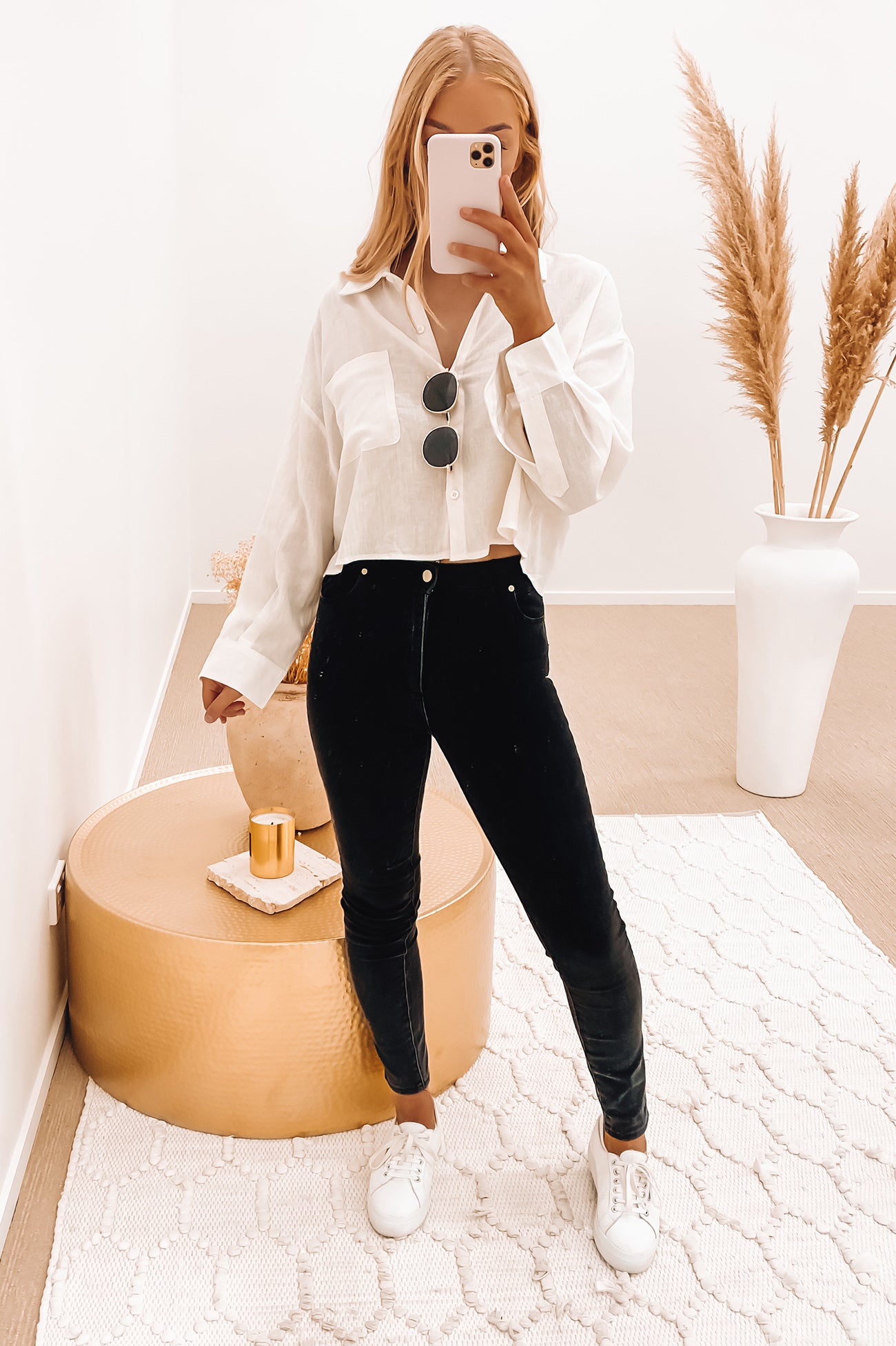 Bayswater Cropped Shirt White