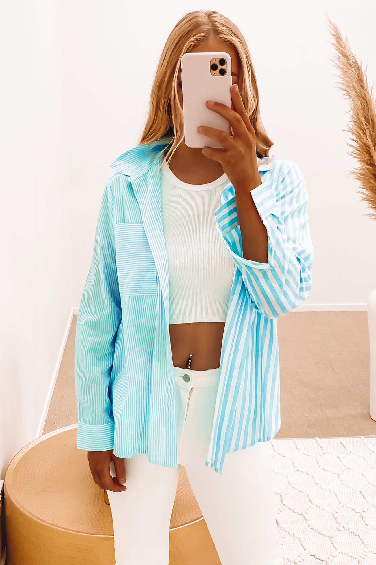 Bishop Shirt Blue Stripe