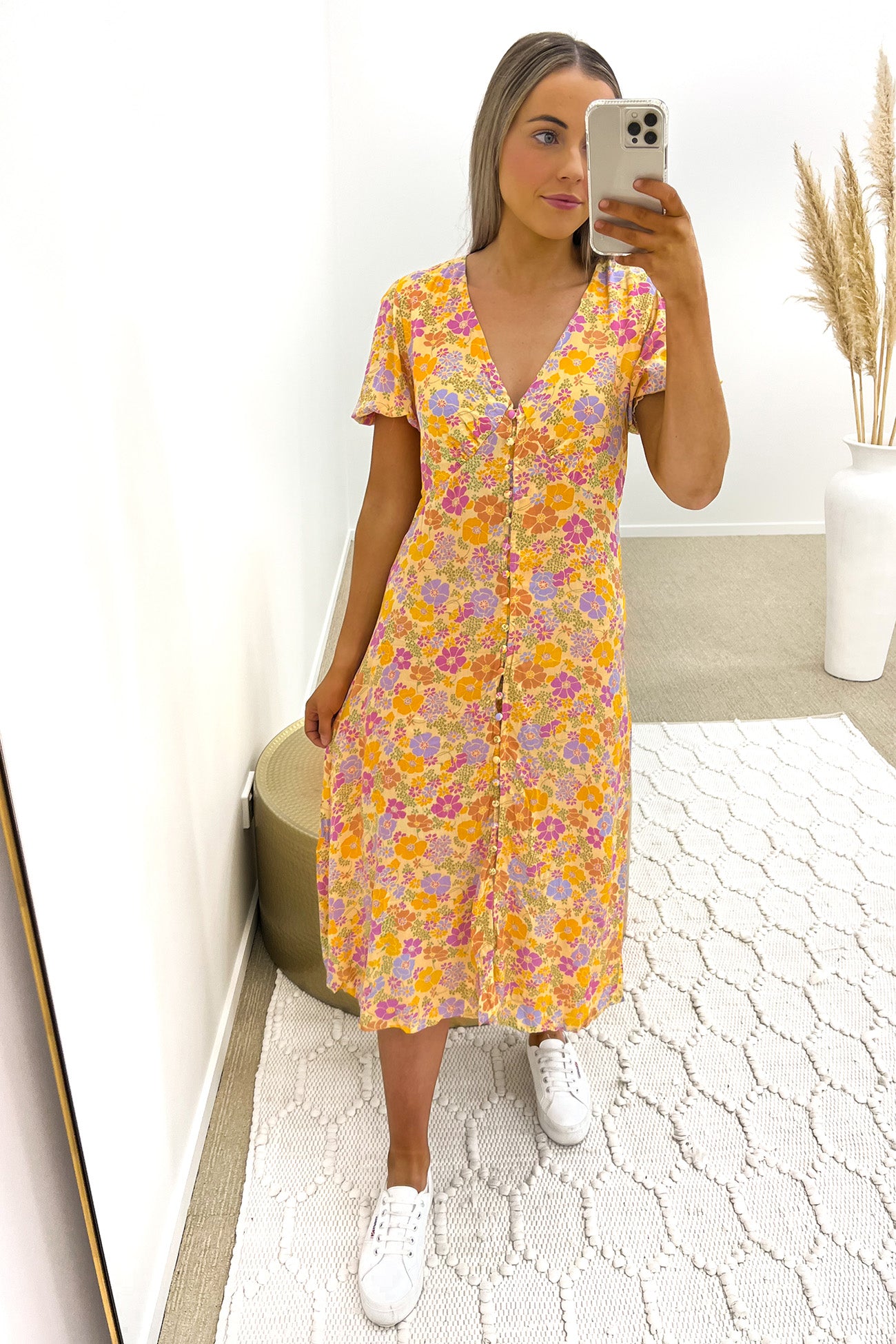 Brooks Midi Dress Floral