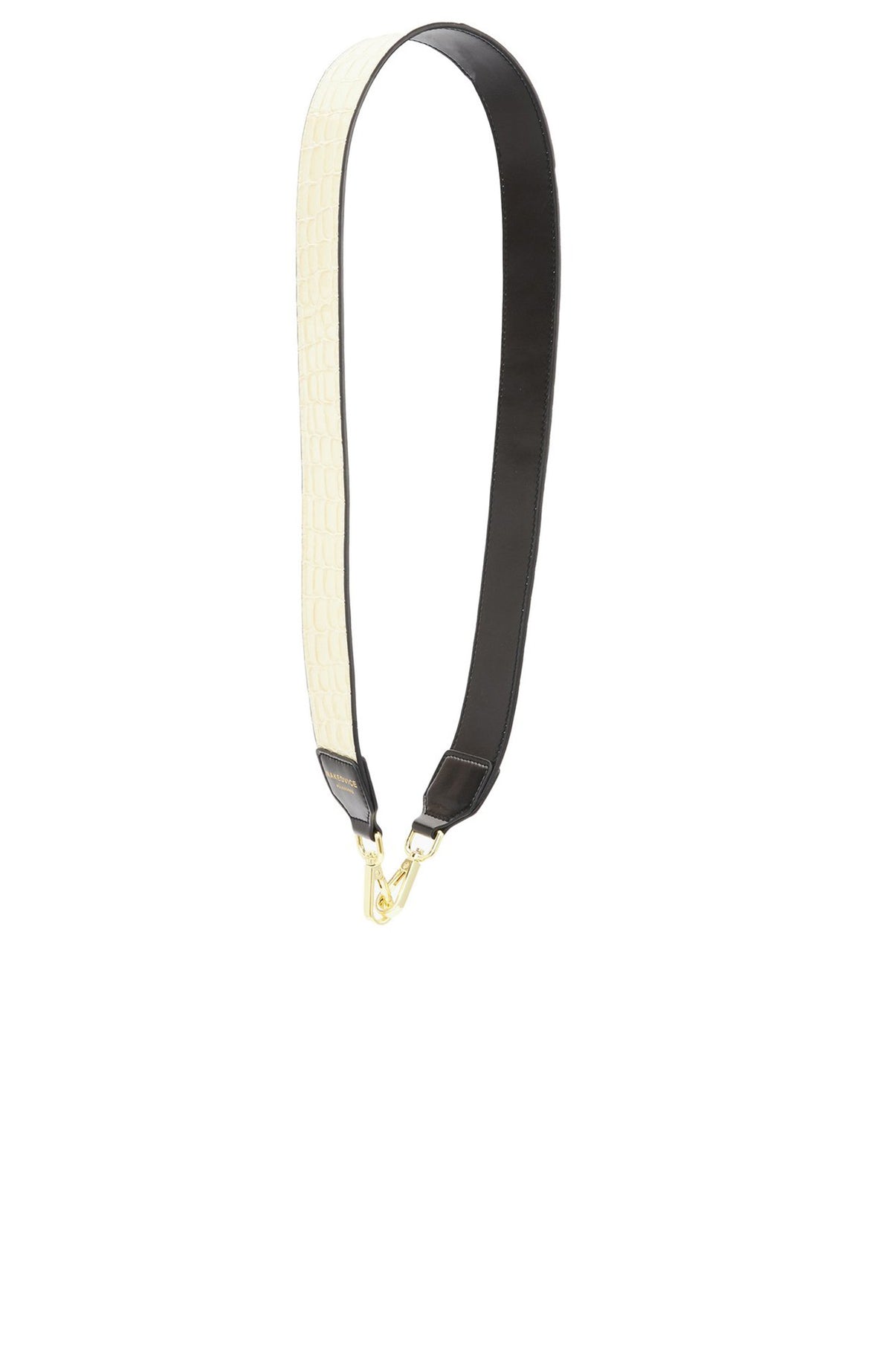 The Croc Strap Ivory Gold