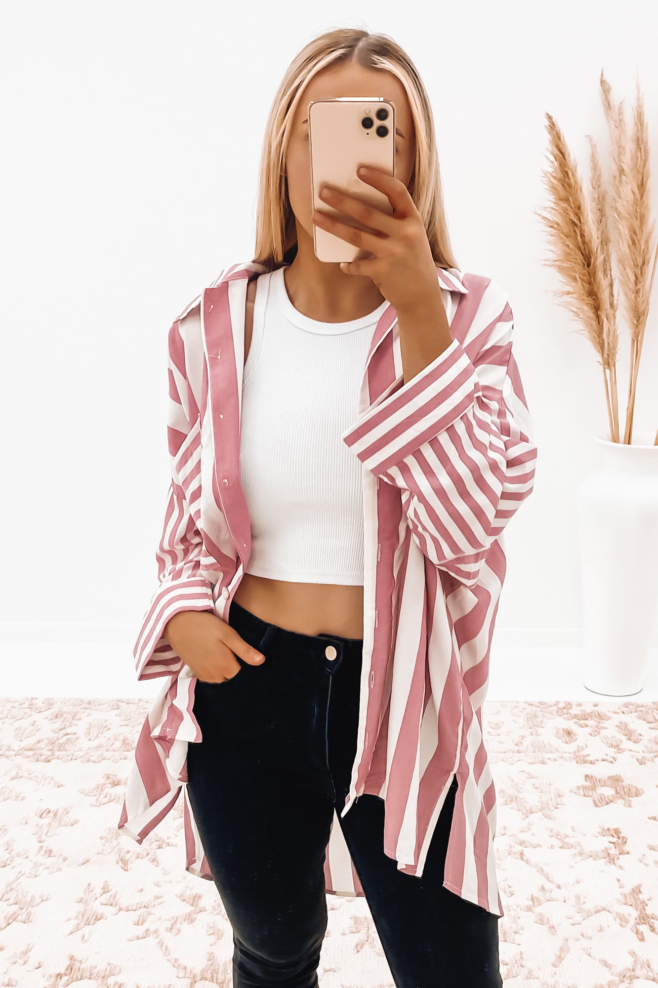 Callie Shirt Washed Red