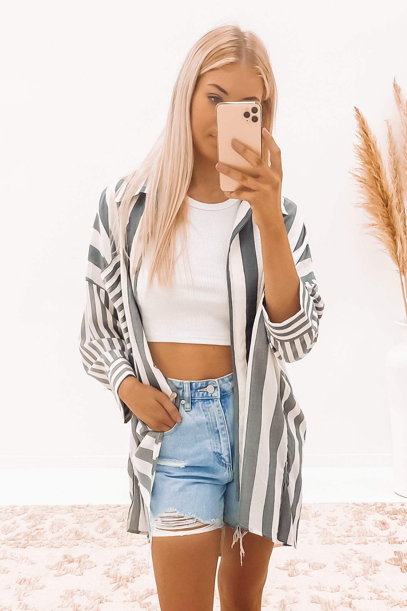 Callie Shirt Washed Black