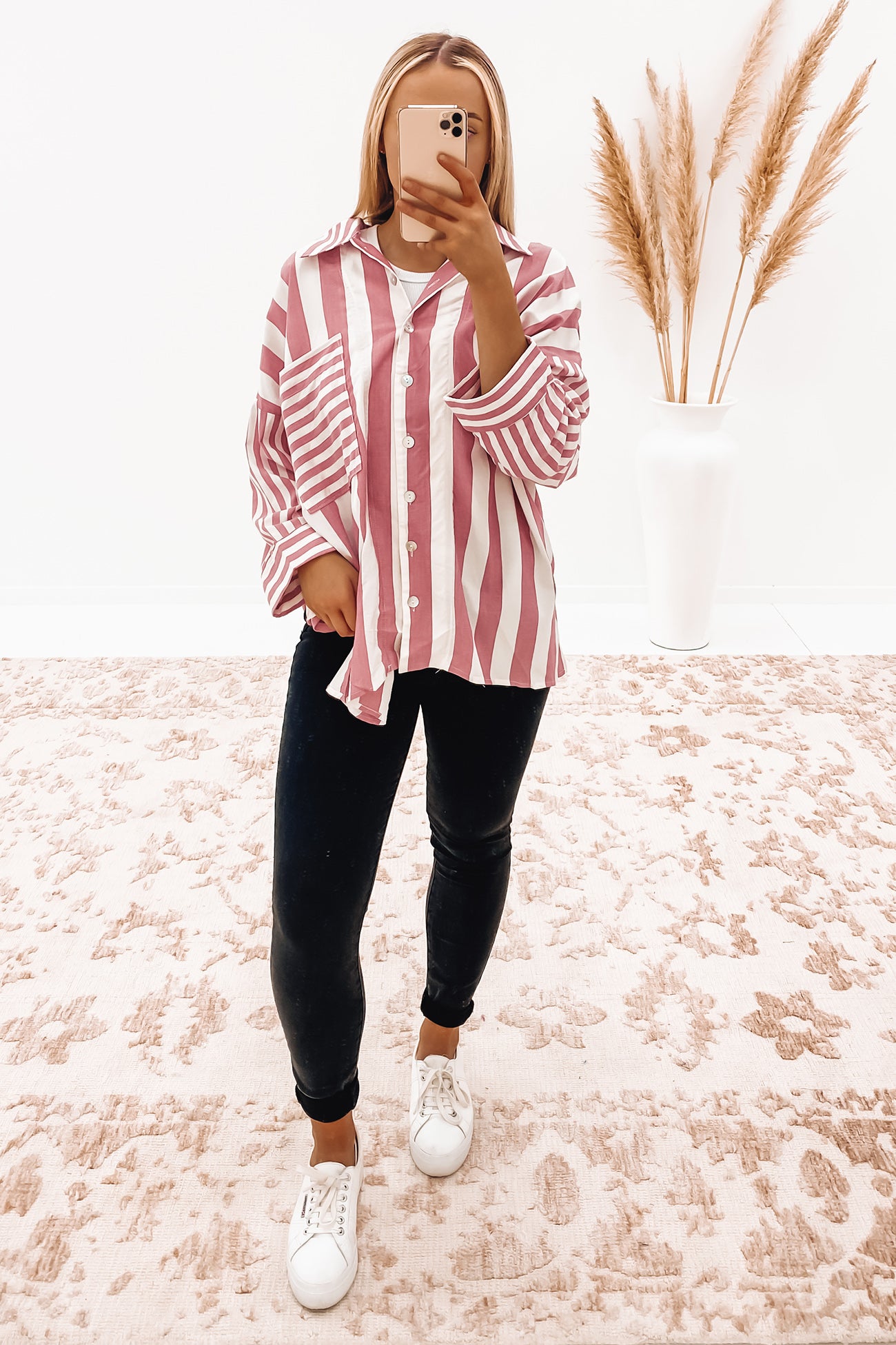 Callie Shirt Washed Red