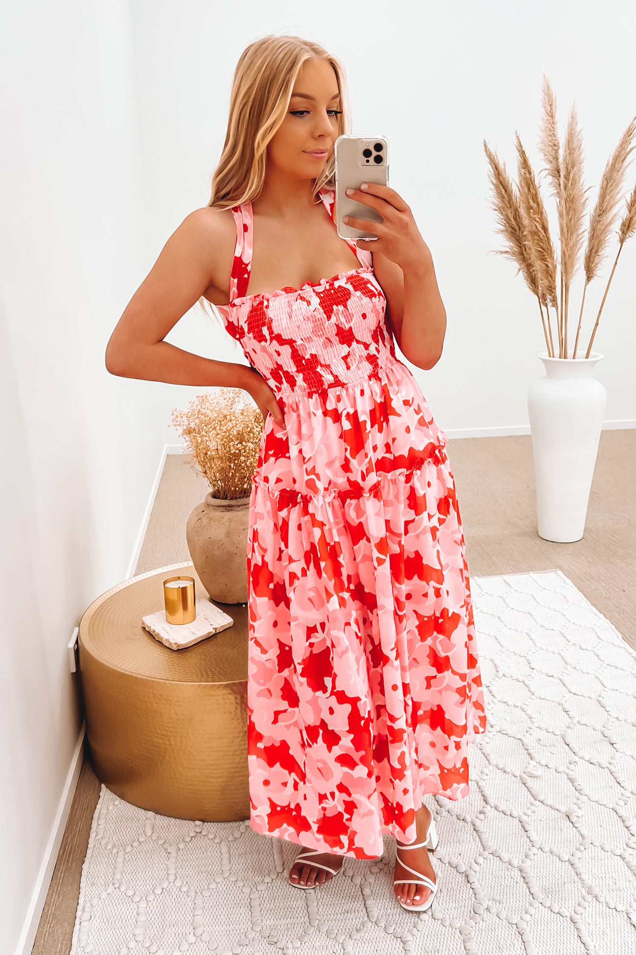 Charlotte Midi Dress Pink