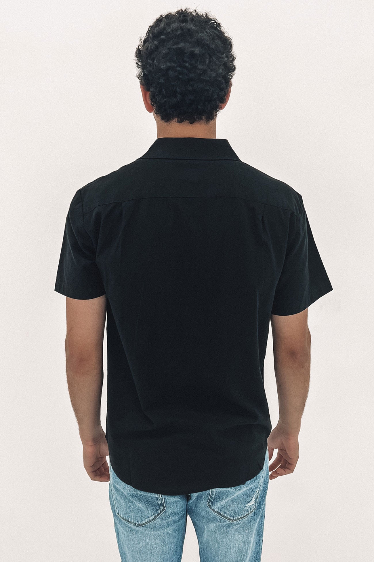 Charter Oxford Short Sleeve Woven Shirt Black
