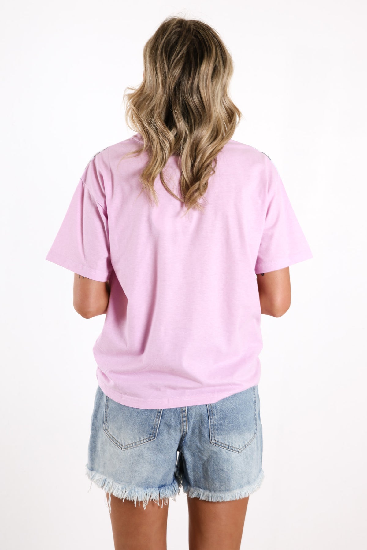Cheetah Chevron Tee Pink
