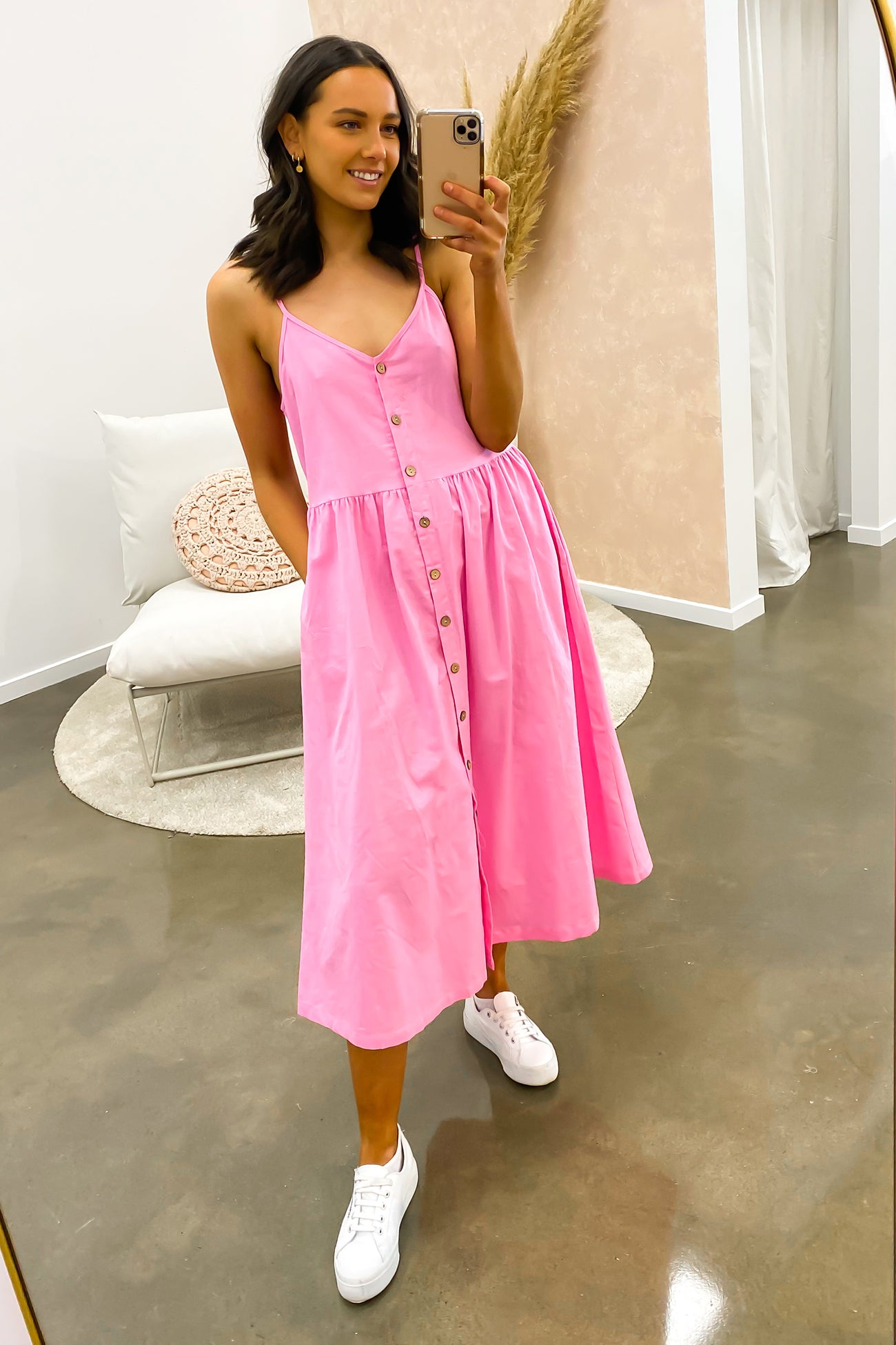 Chelsea Midi Dress Pink
