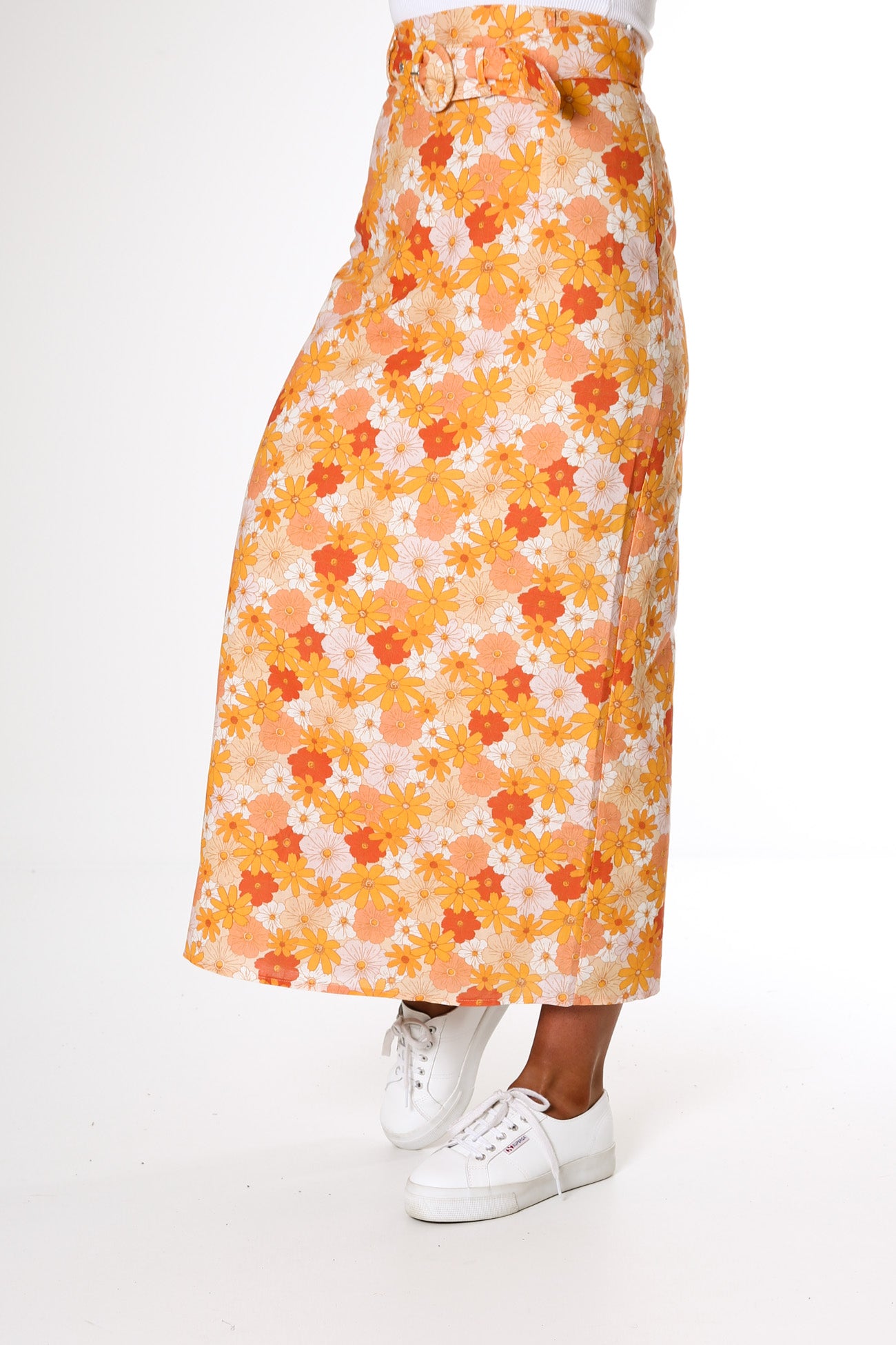 Cindy Skirt Seventies Floral