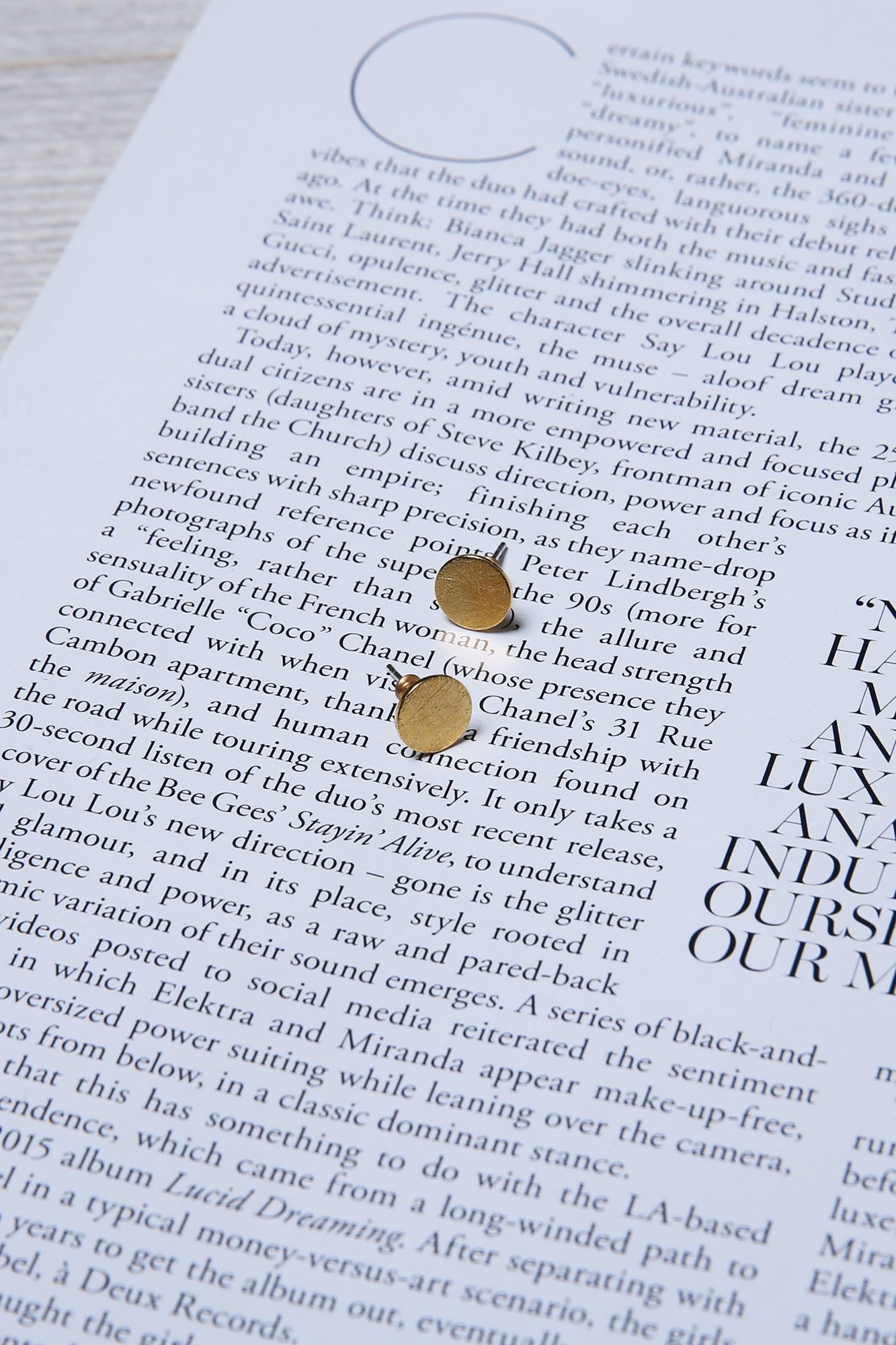 Circle Earrings Gold Jolie & Deen - Jean Jail