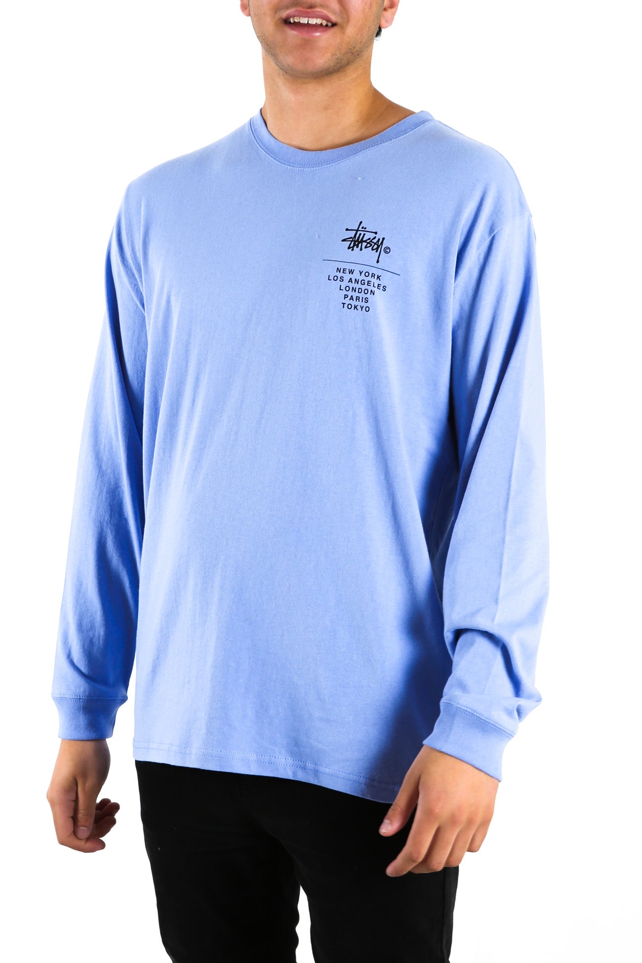 City Stack Longsleeve Tee Cornflower Blue