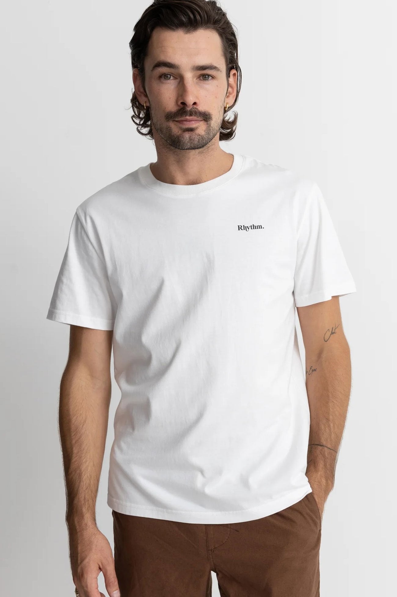 Classic Brand Tee Vintage White