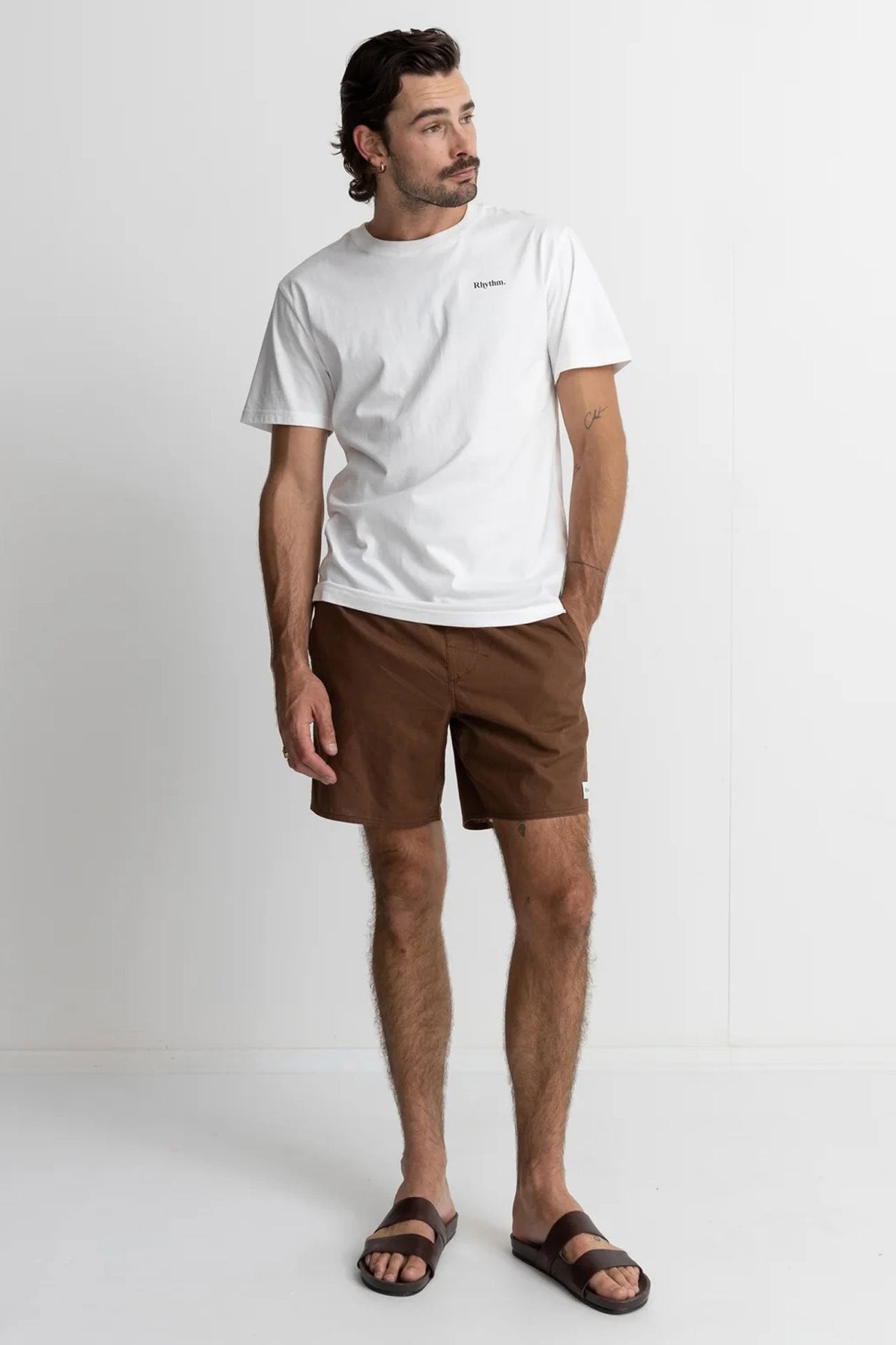 Classic Brand Tee Vintage White