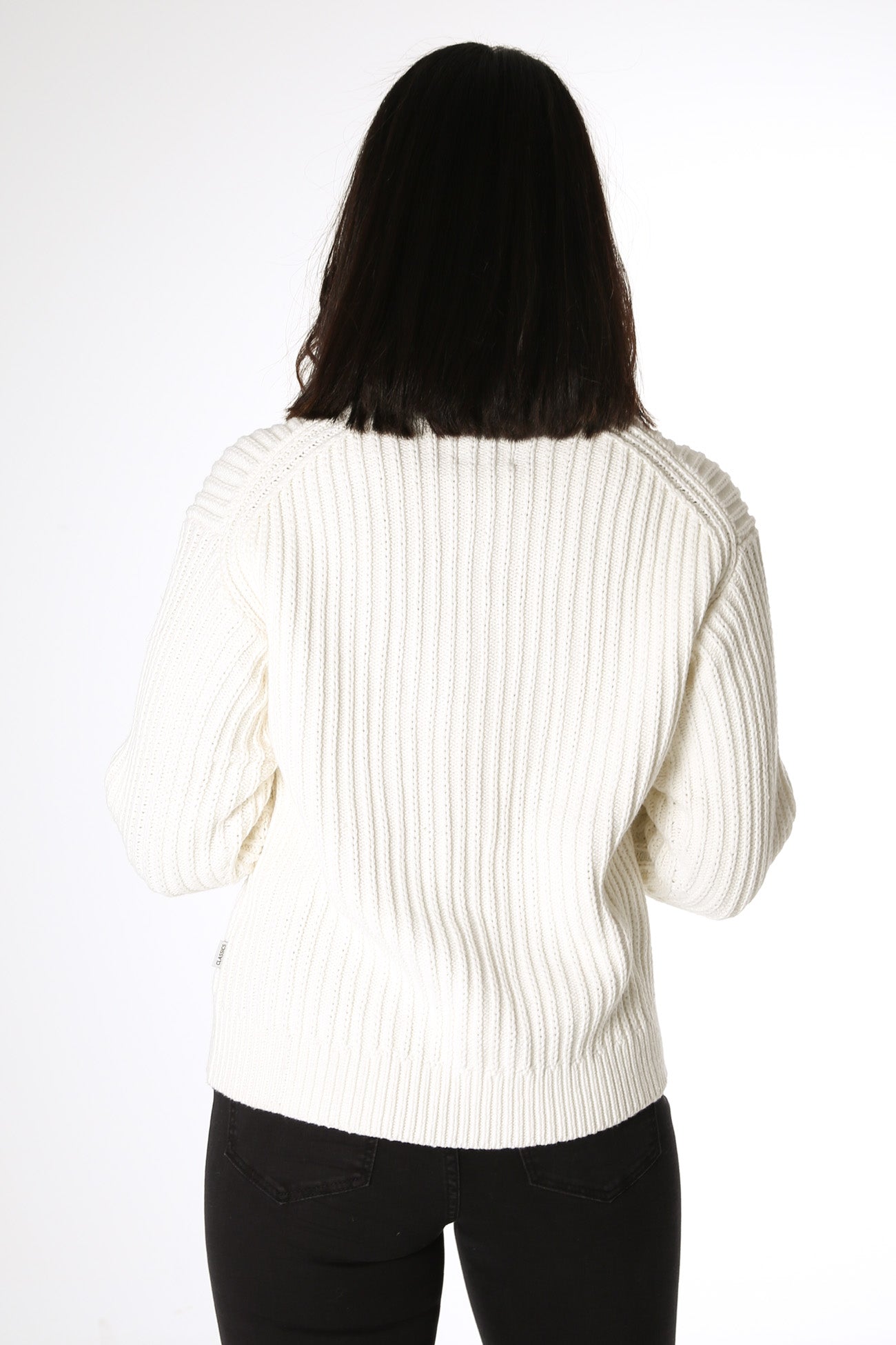 Classic Cable Knit Vintage White