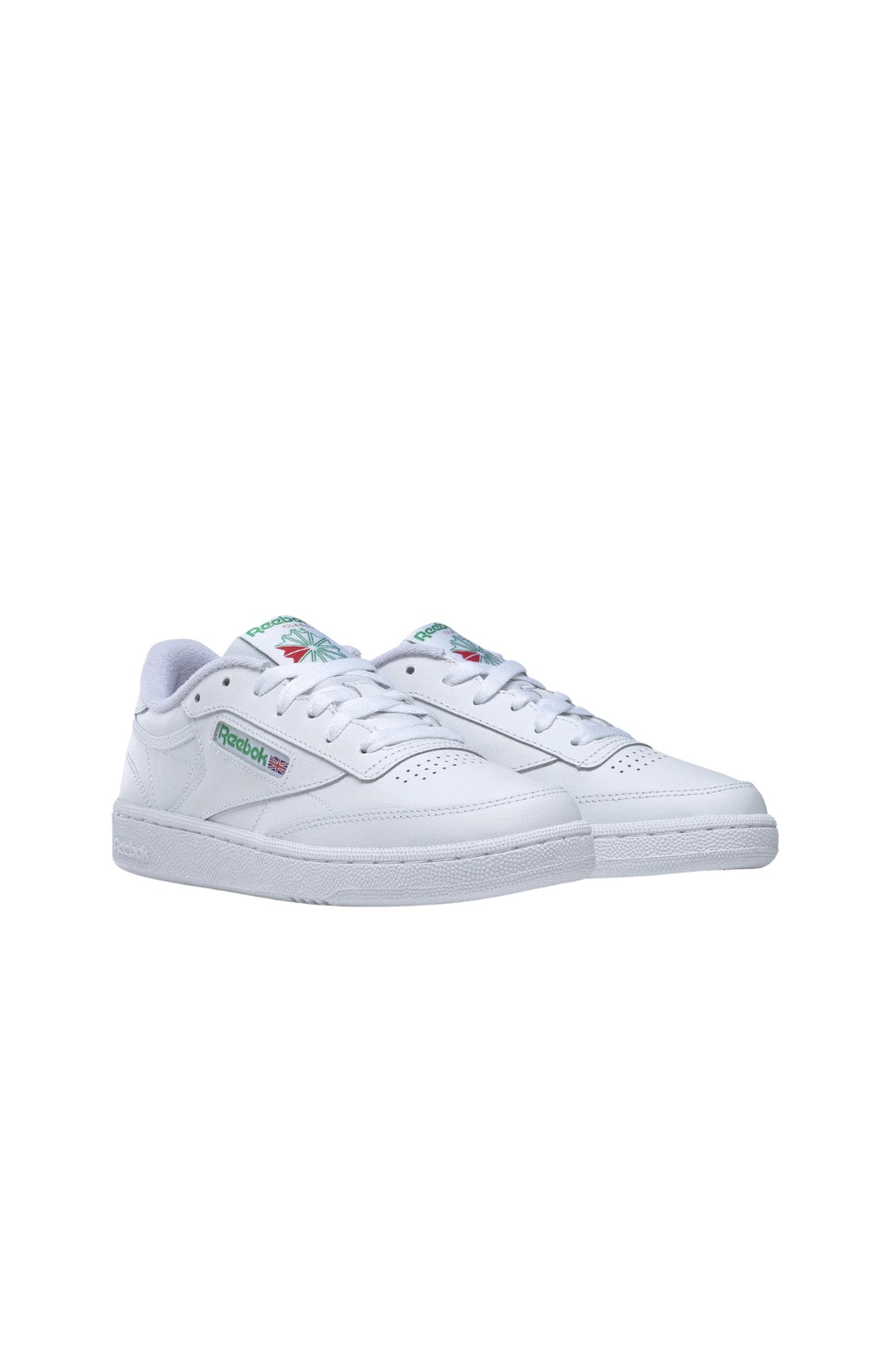 Club C 85 Shoe White Glen Green Gold Met