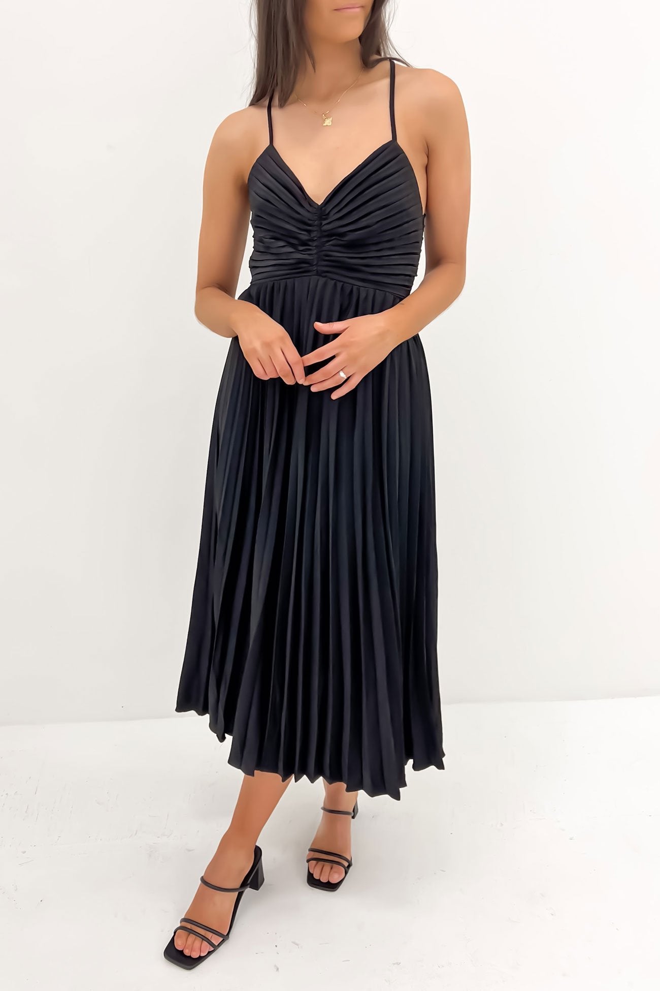 Clydie Midi Dress Black