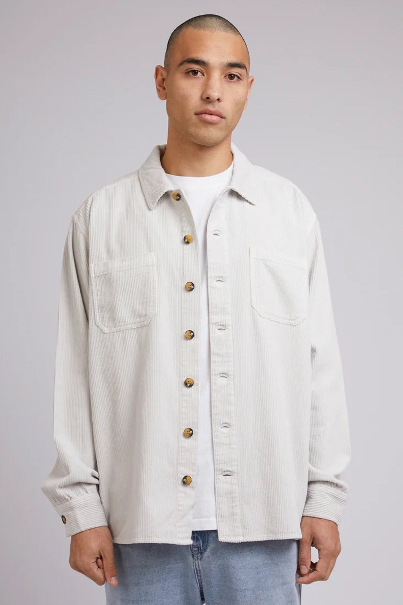 Cord Overshirt Chalk