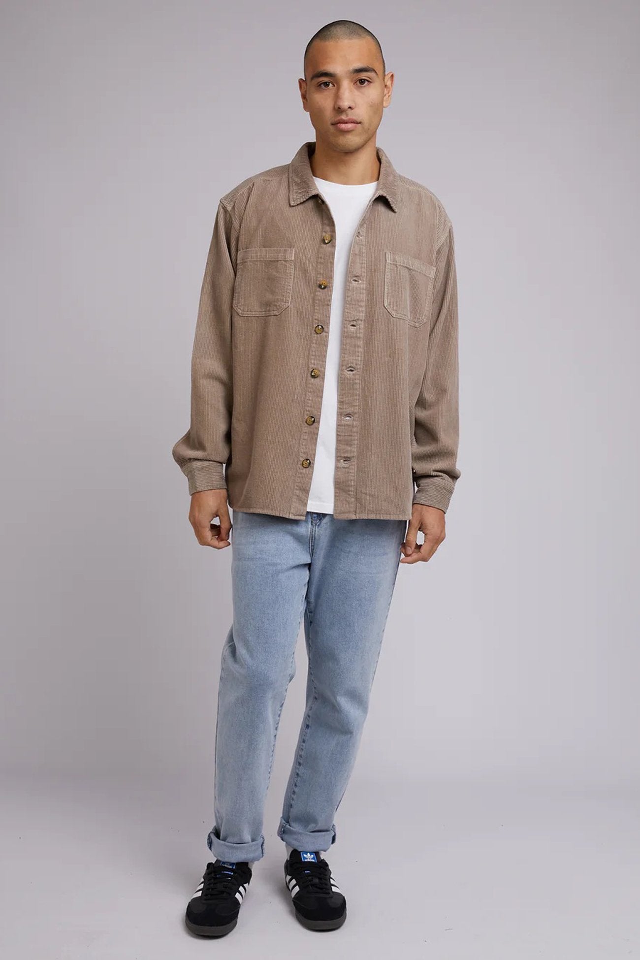 Cord Overshirt Mushroom