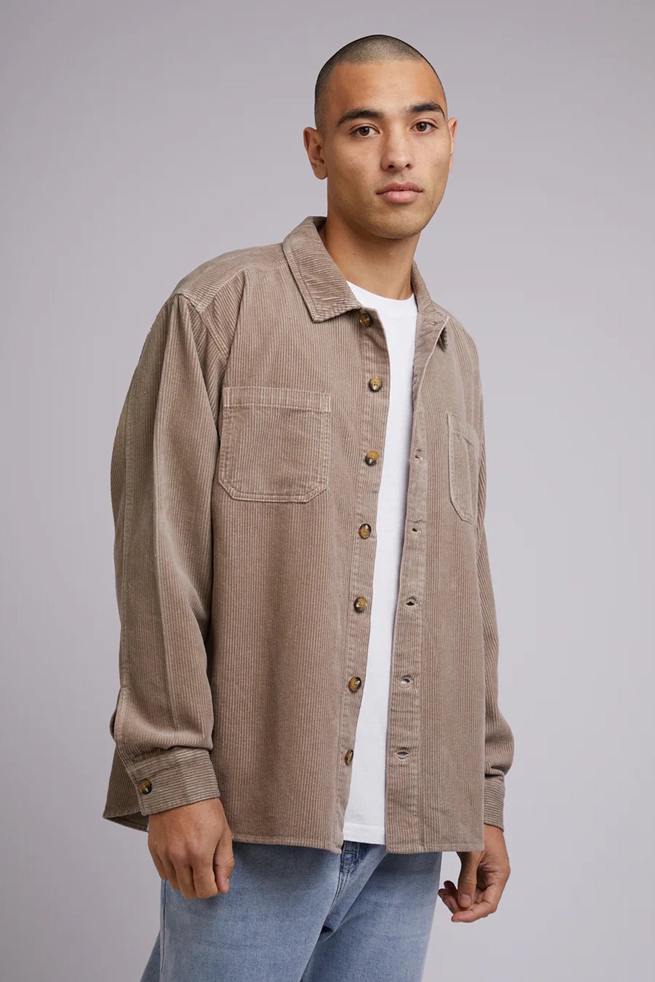 Cord Overshirt Mushroom