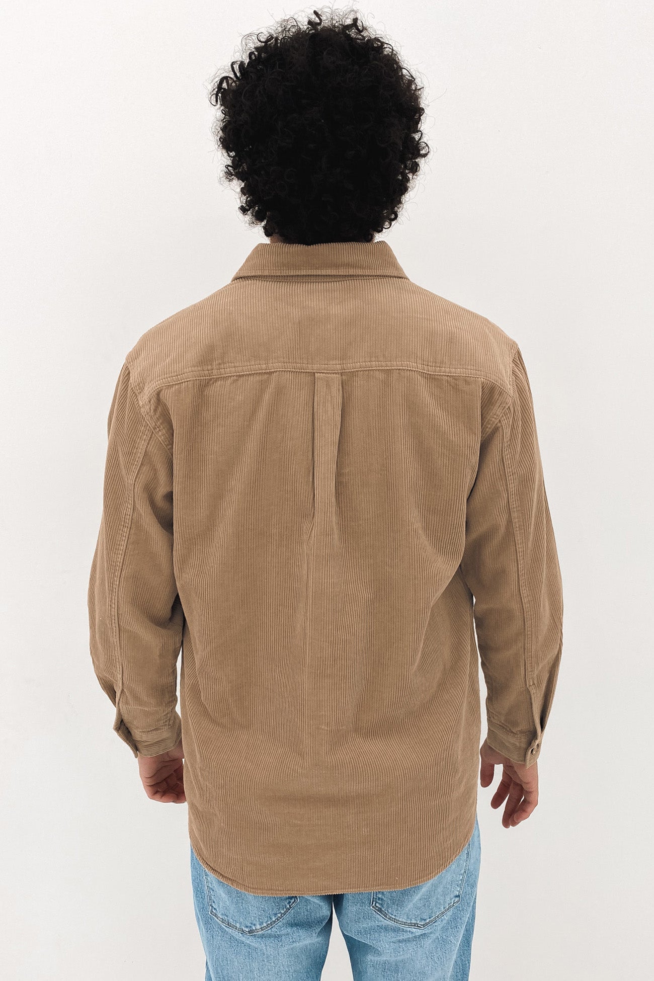 Cord Overshirt Tan
