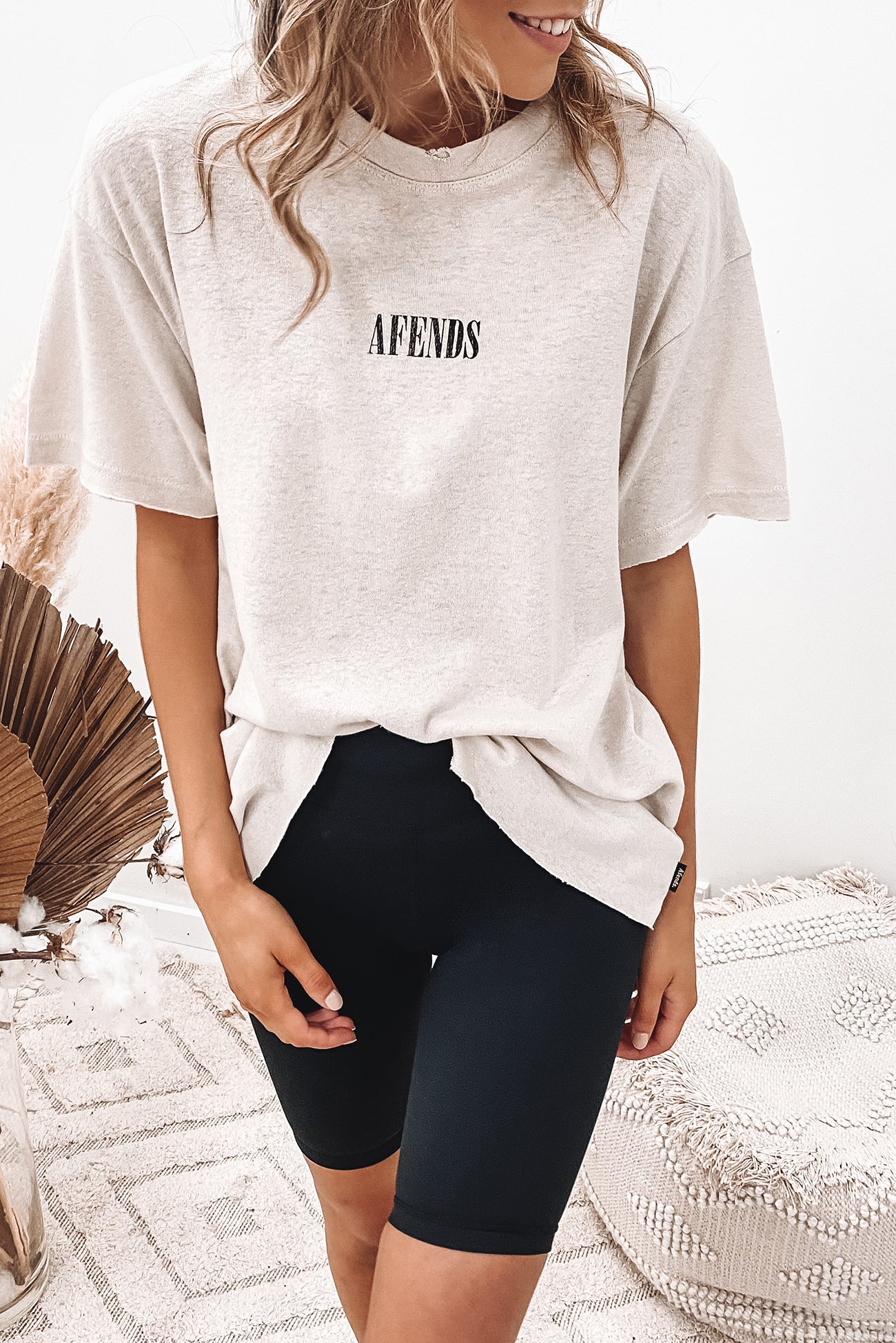 Courtney Love Hemp Oversized Tee Moonbeam