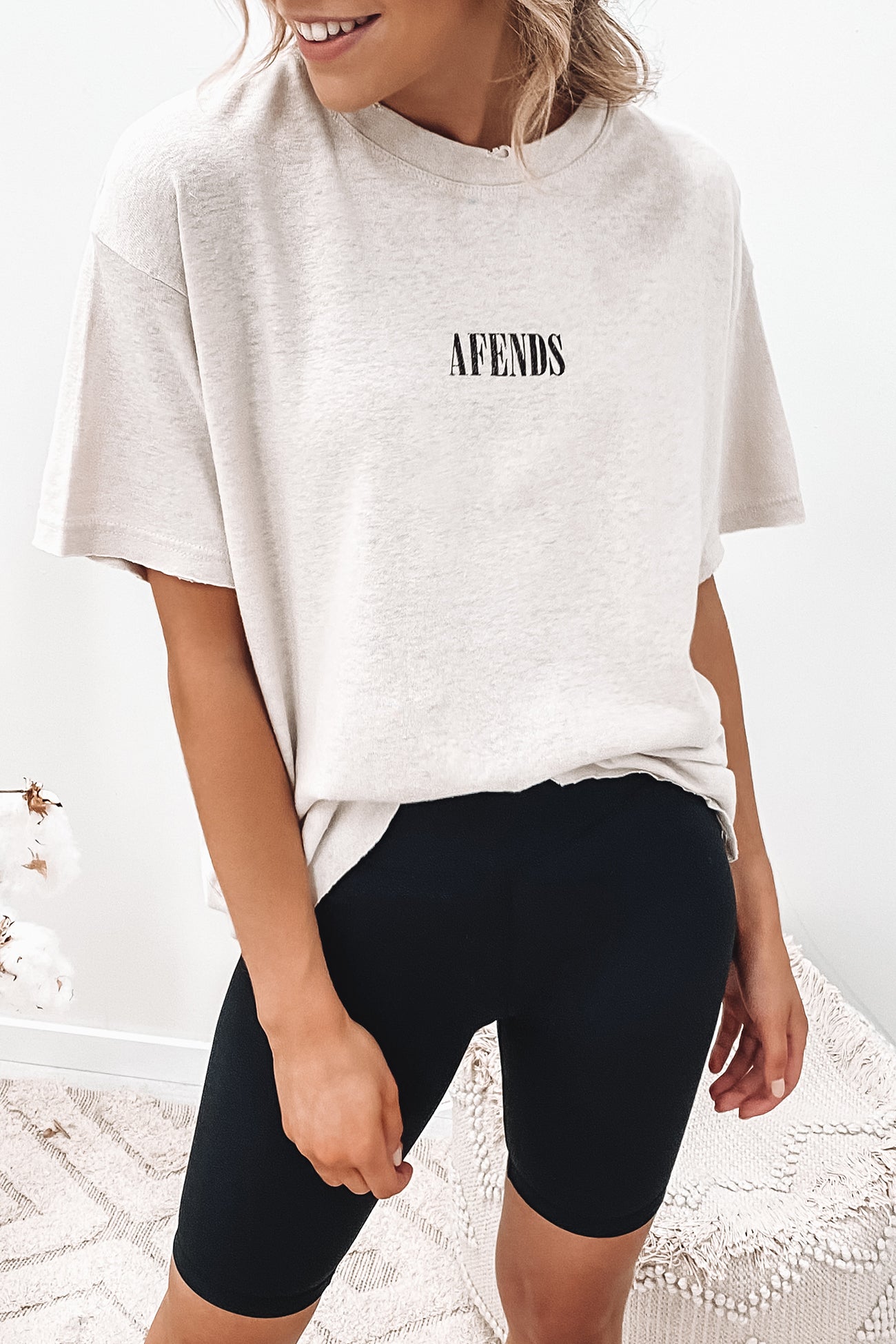 Courtney Love Hemp Oversized Tee Moonbeam