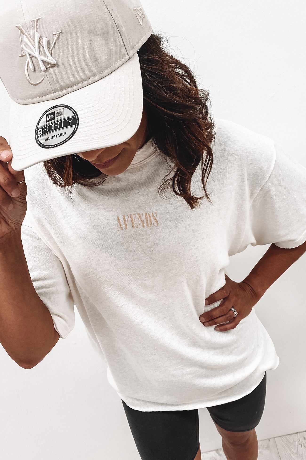 Courtney Love Hemp Oversized Tee Off White