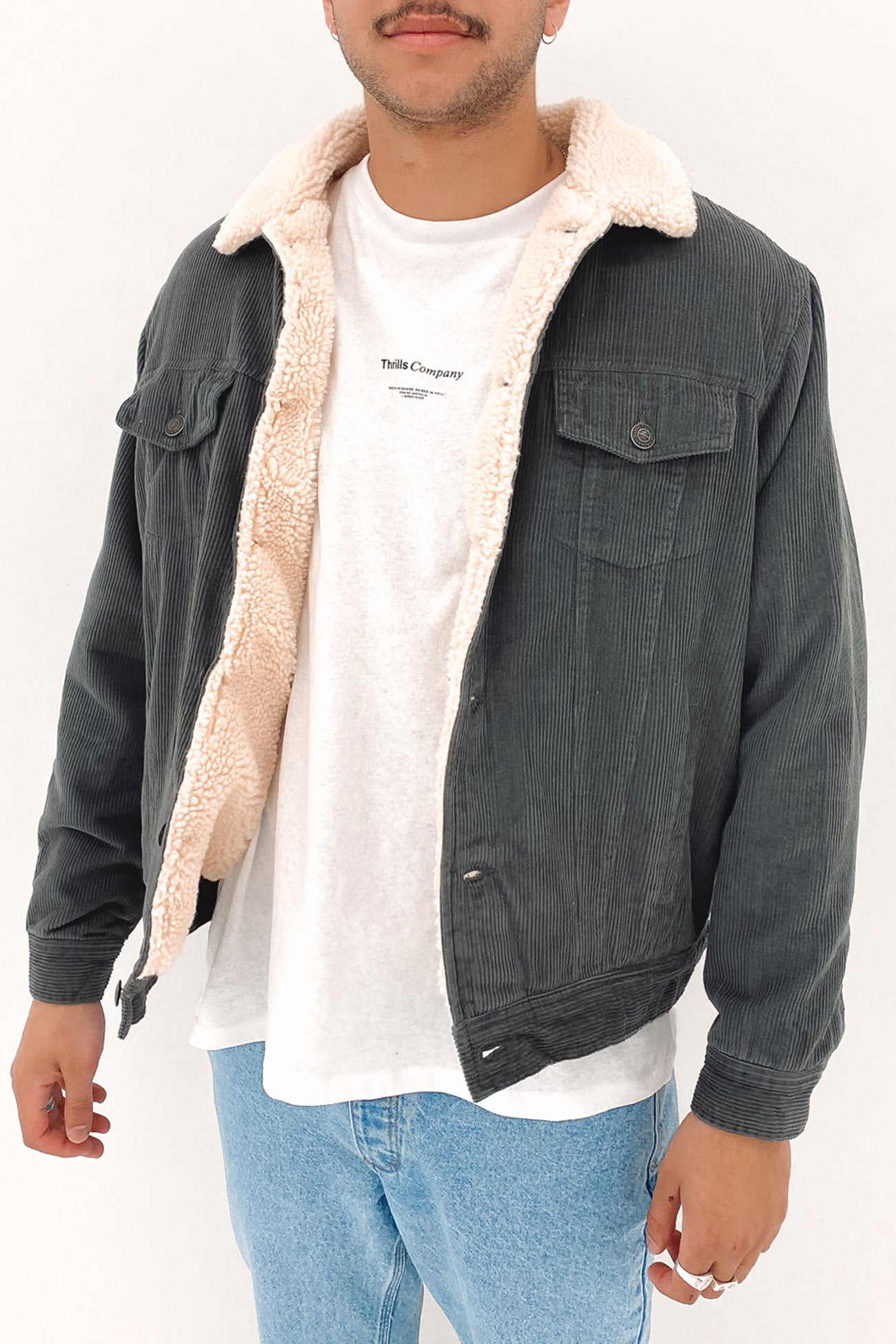 Cruiser Cord Jacket Grey