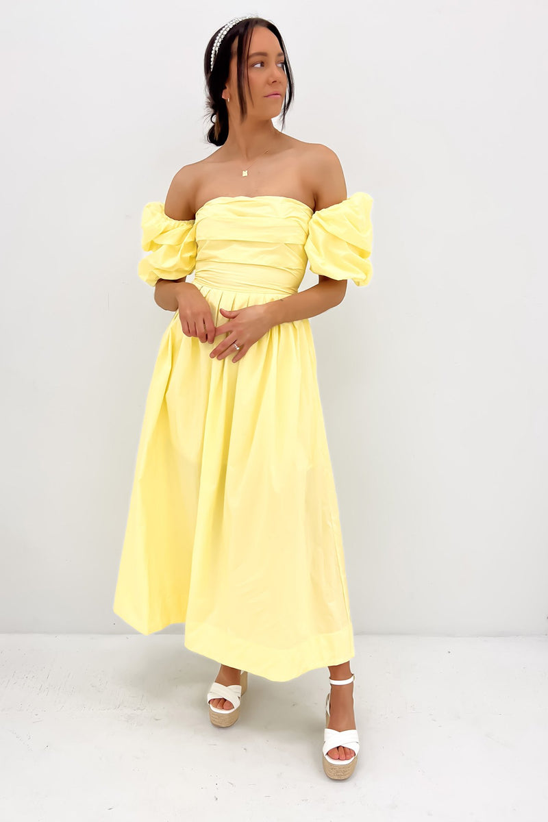 Dempsey Midi Dress Yellow