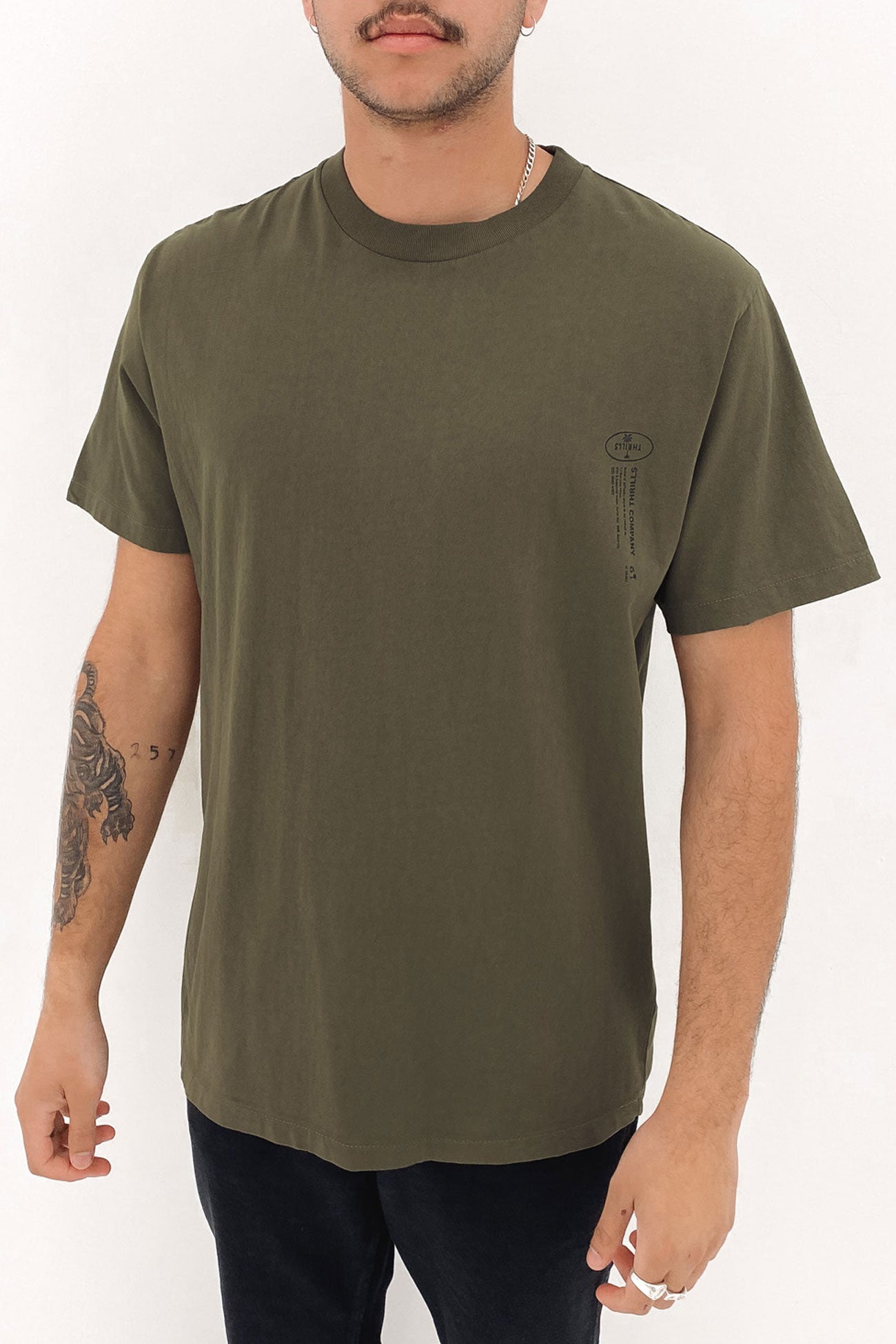 Dog Tag Merch Fit Tee Tarmac