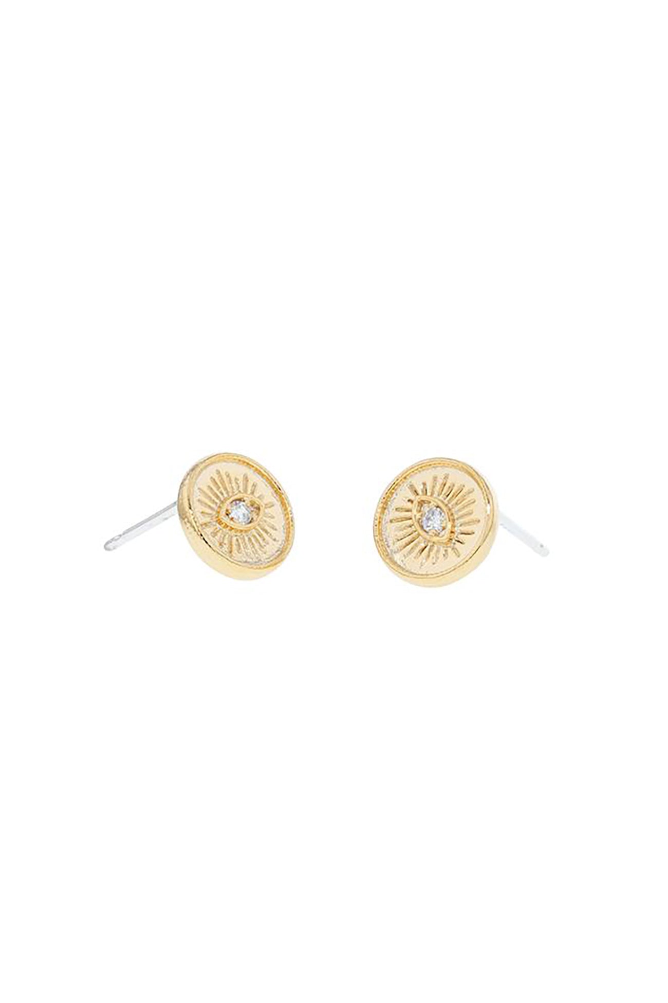Emilia Eye Earrings Gold