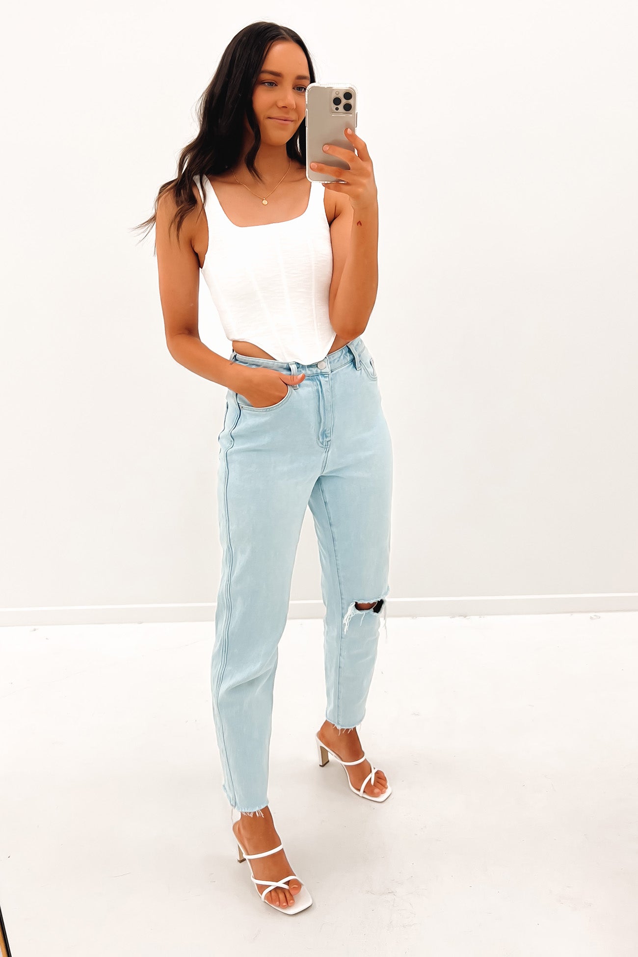 Eden Corset Top White