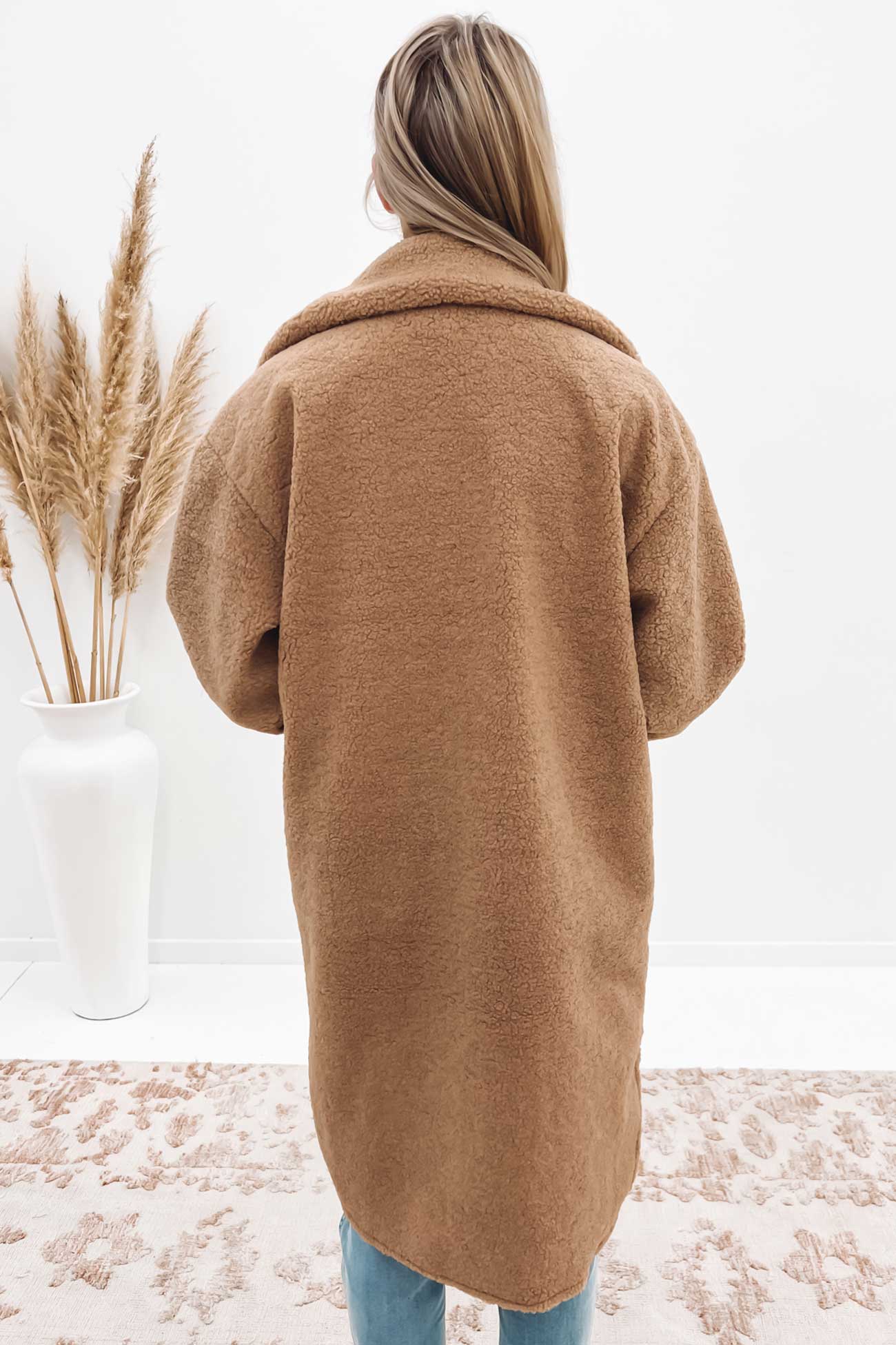 Elara Teddy Jacket Beige