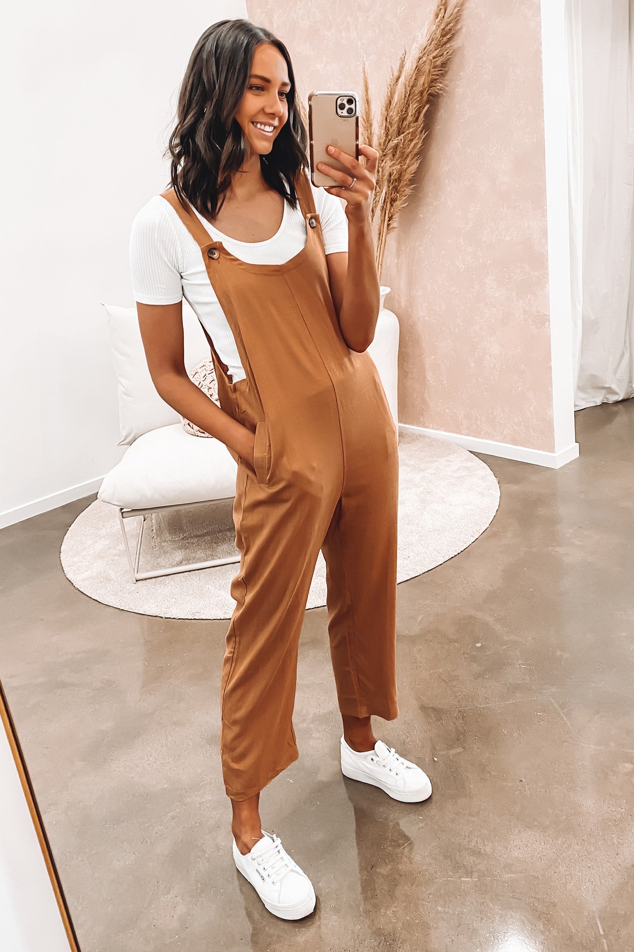 Elias Jumpsuit Tan