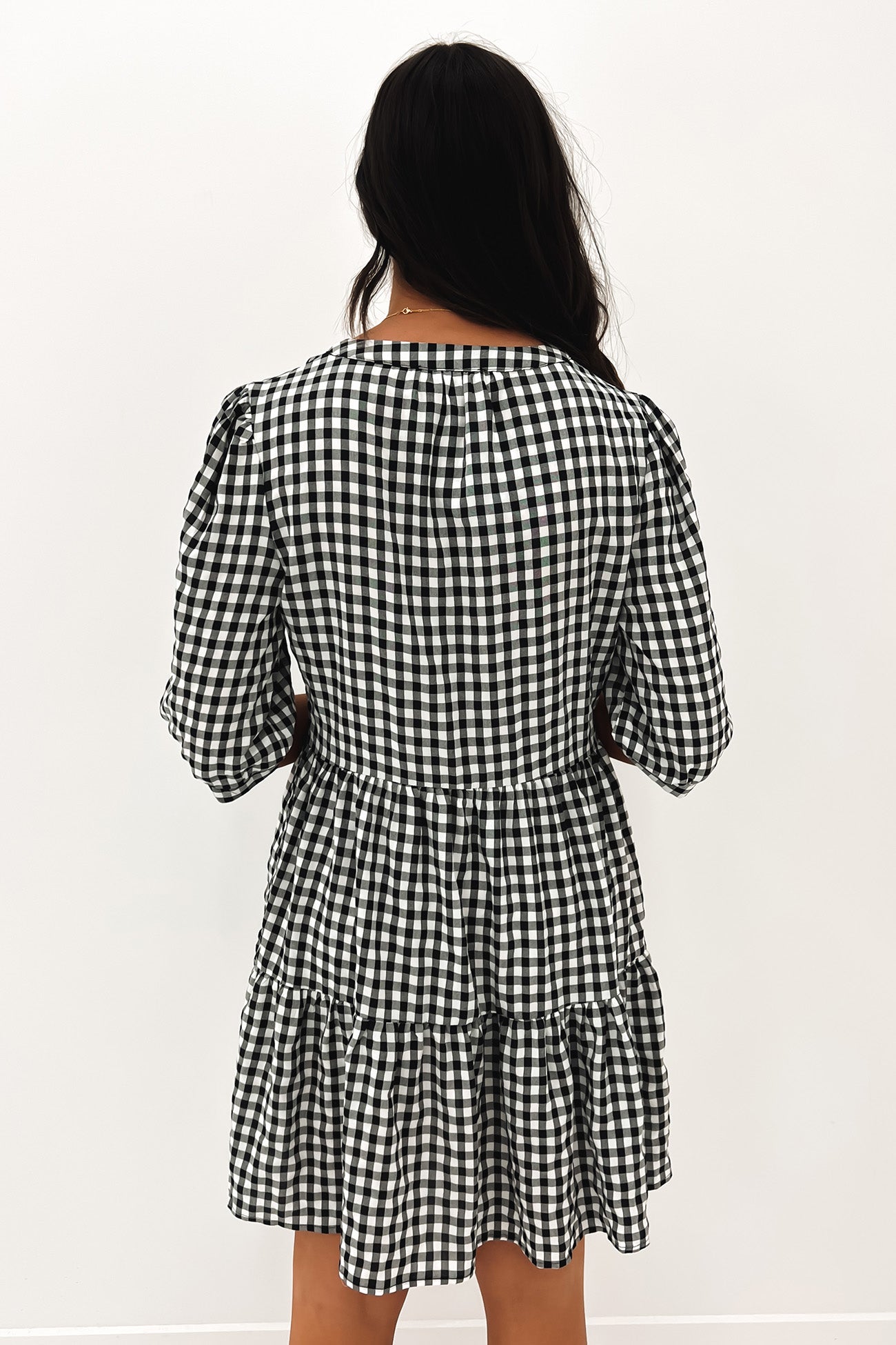 Ella Mini Dress Black Check