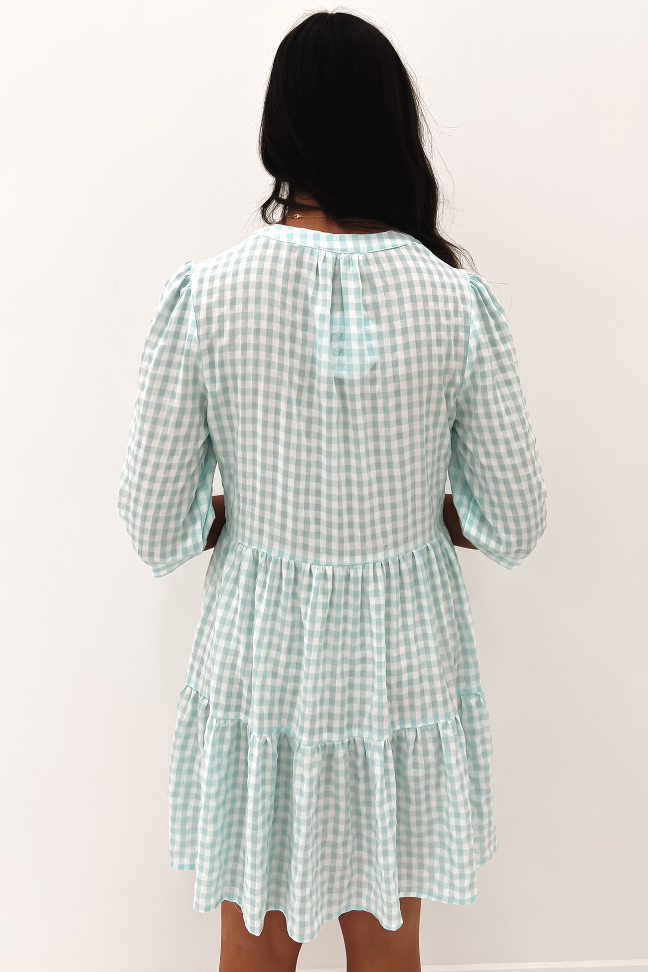 Ella Mini Dress Blue Check