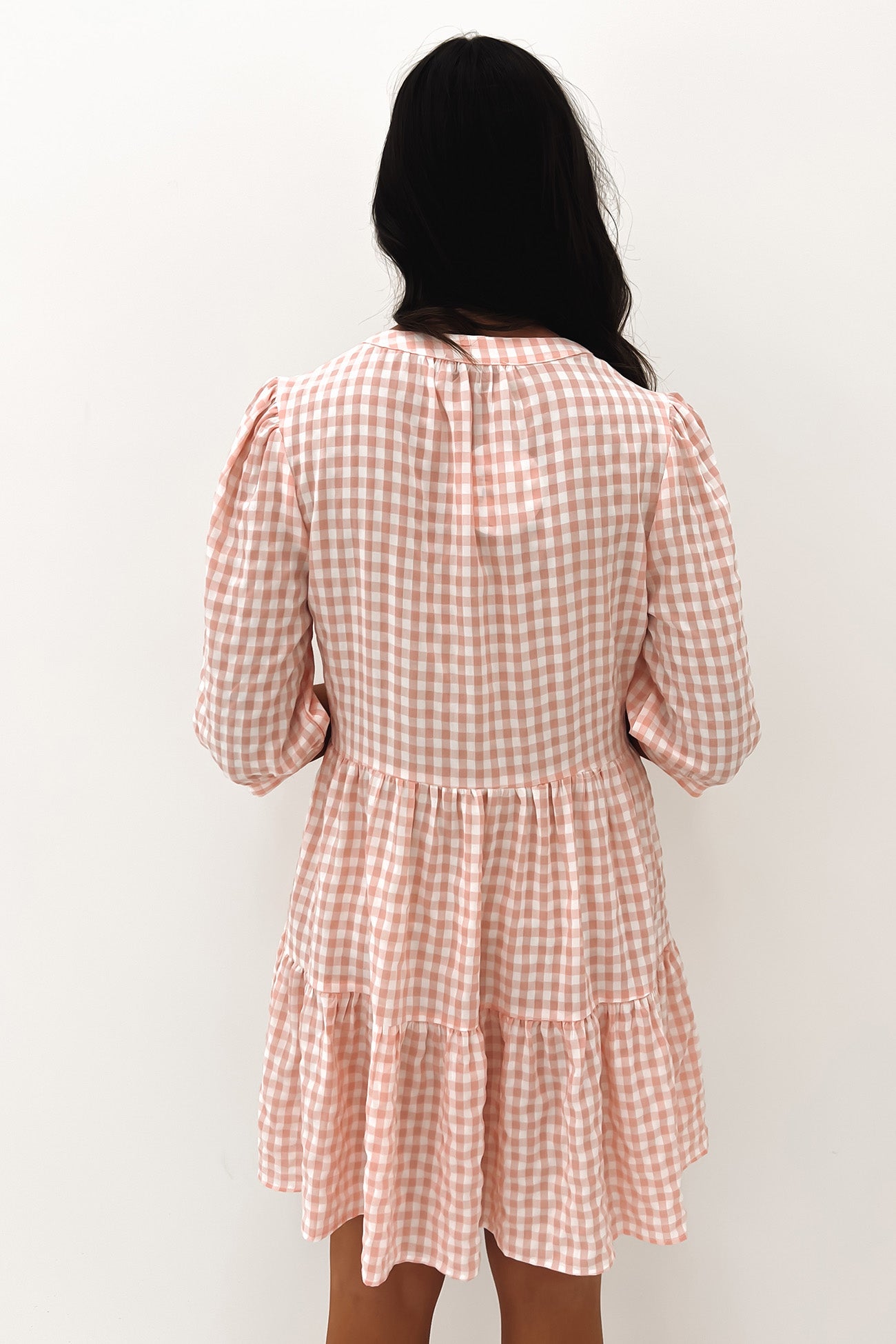 Ella Mini Dress Pink Check