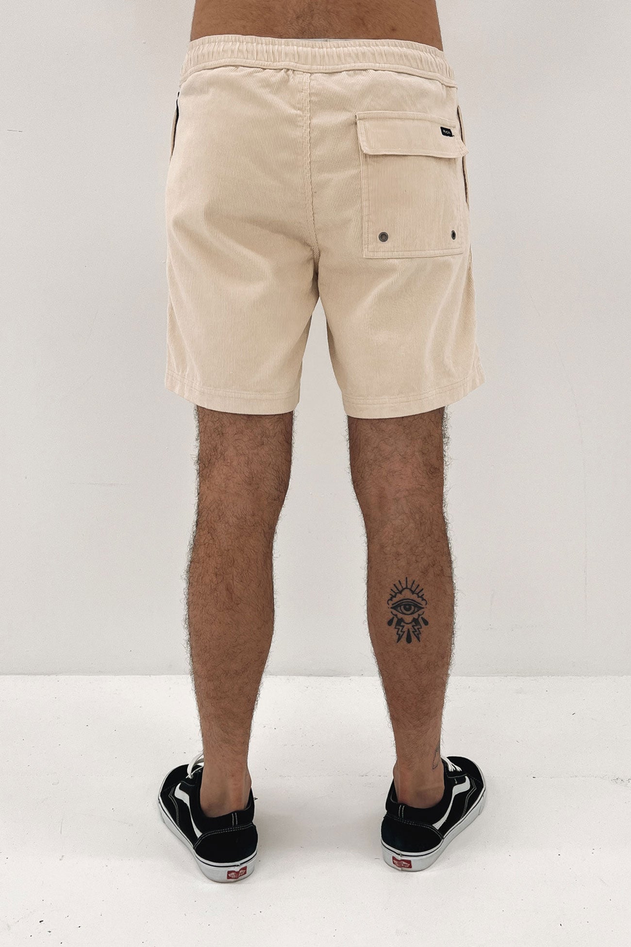 Escape Cord Elastic Logo Short Bleached