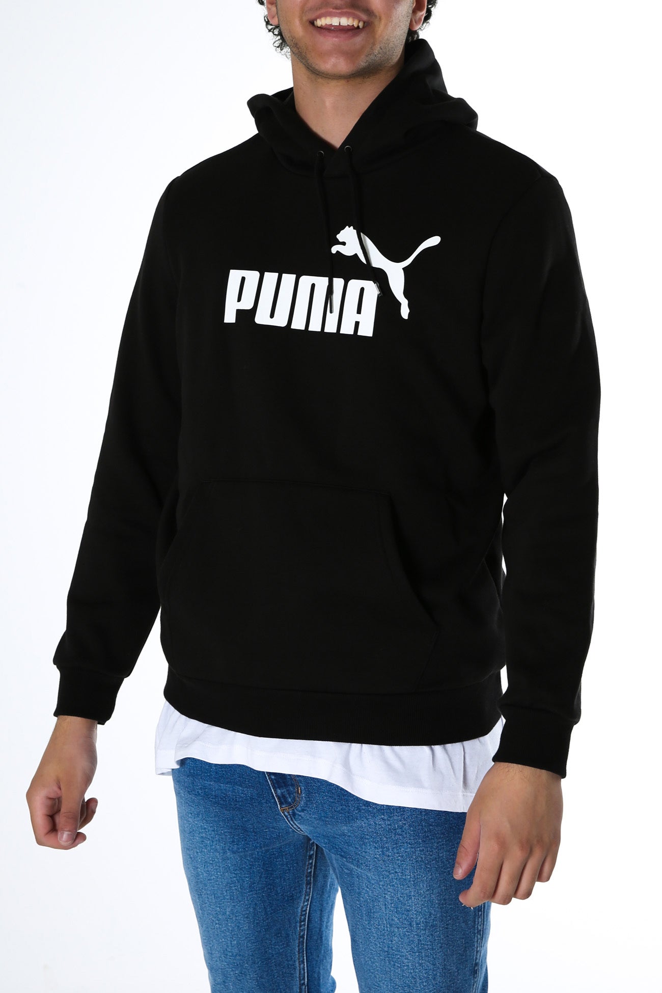 Essentials Big Logo Hoodie Puma Black