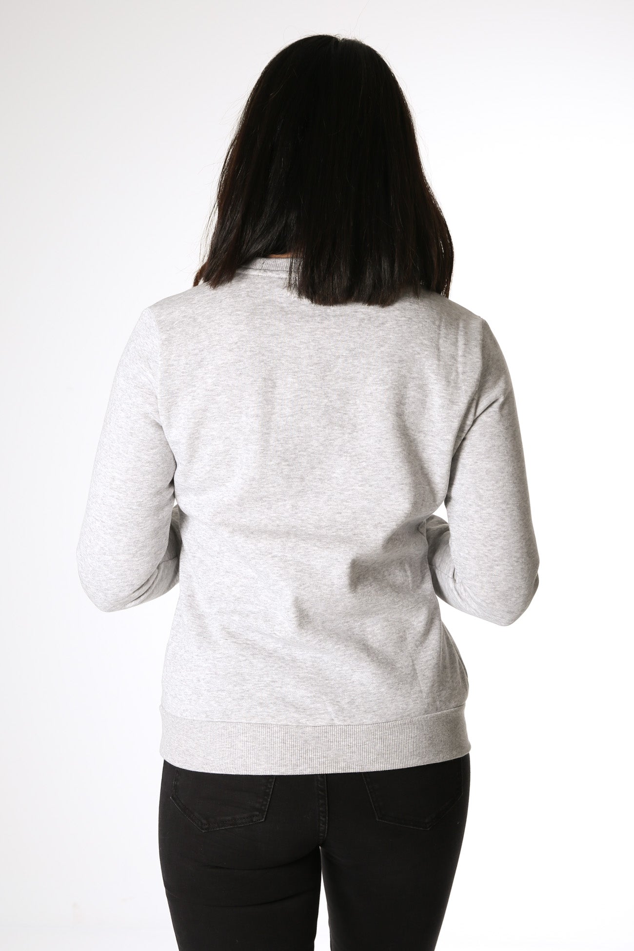 Essentials Logo Crew Neck Sweater Light Gray Heather