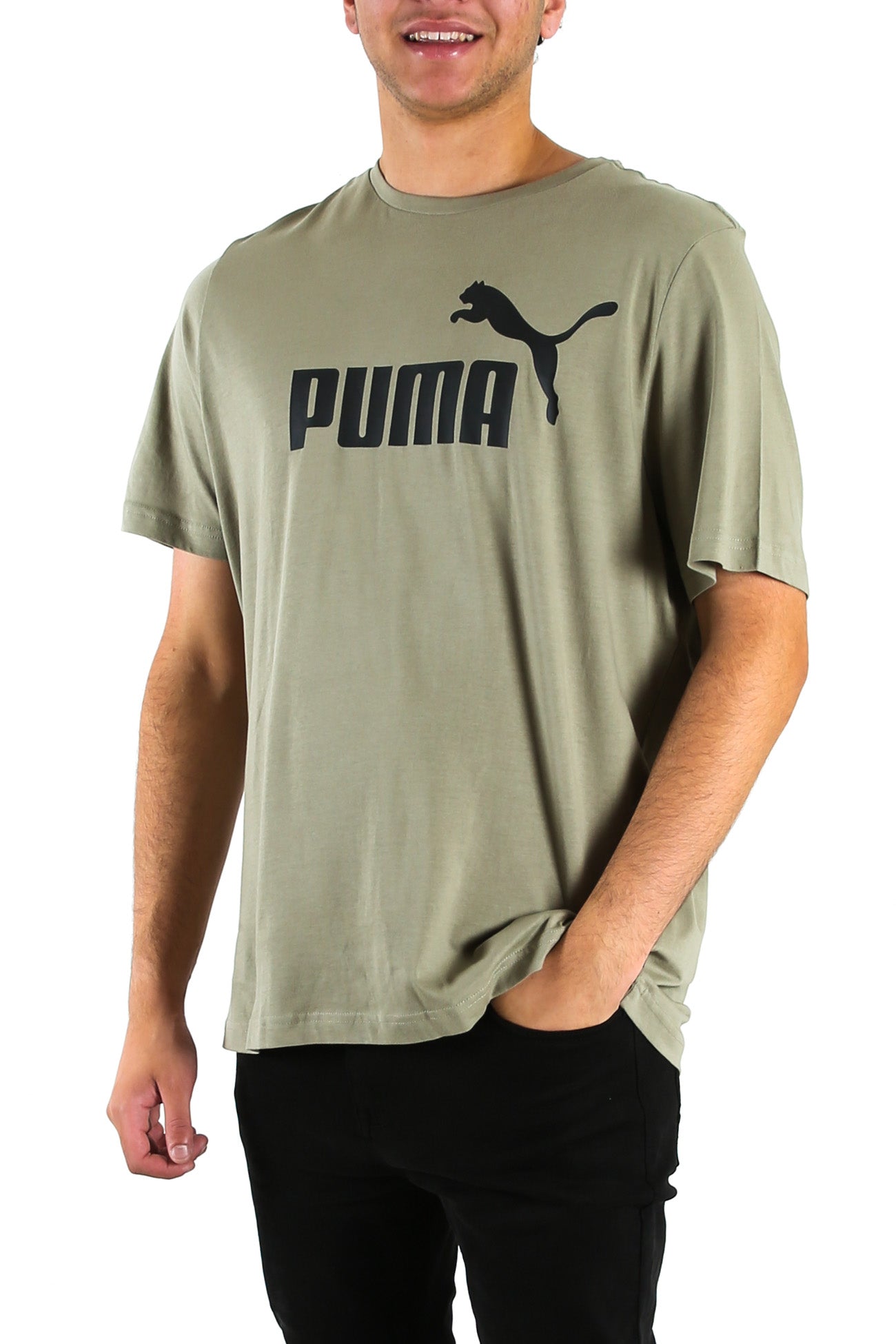 Essentials Logo Tee Vetiver